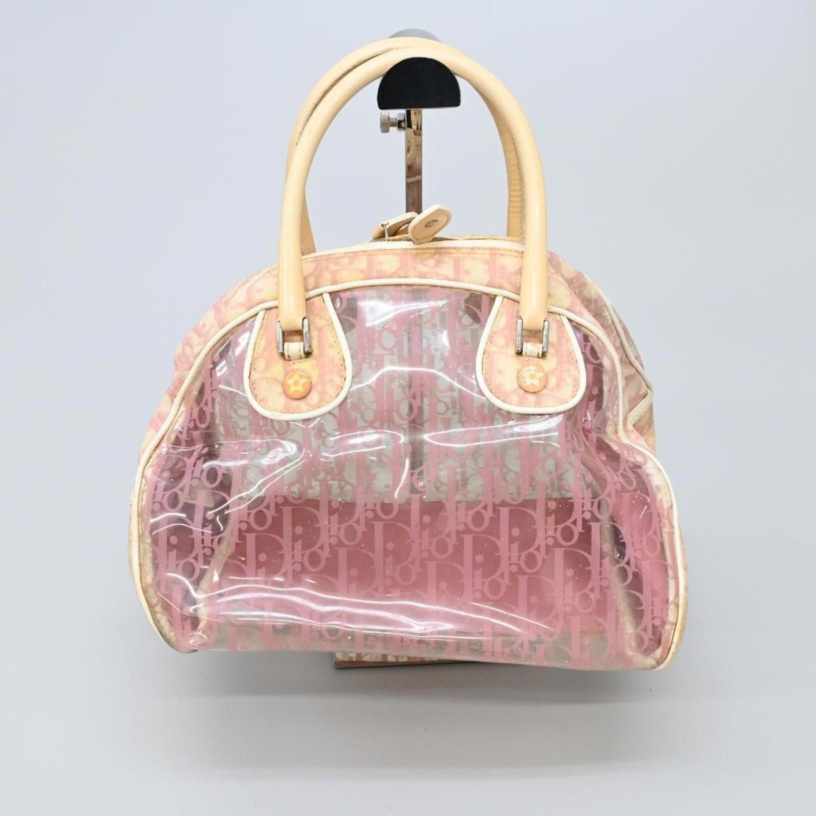 Christian Dior Monsieur Christian Dior - Transparent Pink Leather Handbag Size ONE SIZE - 2 Thumbnail
