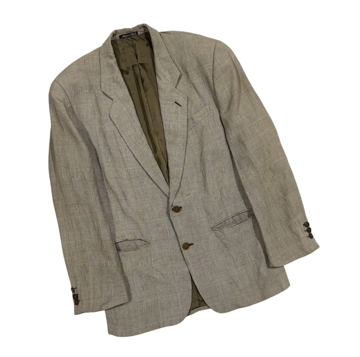Emporio Armani Vtg🔥Emporio Armani Checkered Blazer Casual Size 48R - 6 Thumbnail