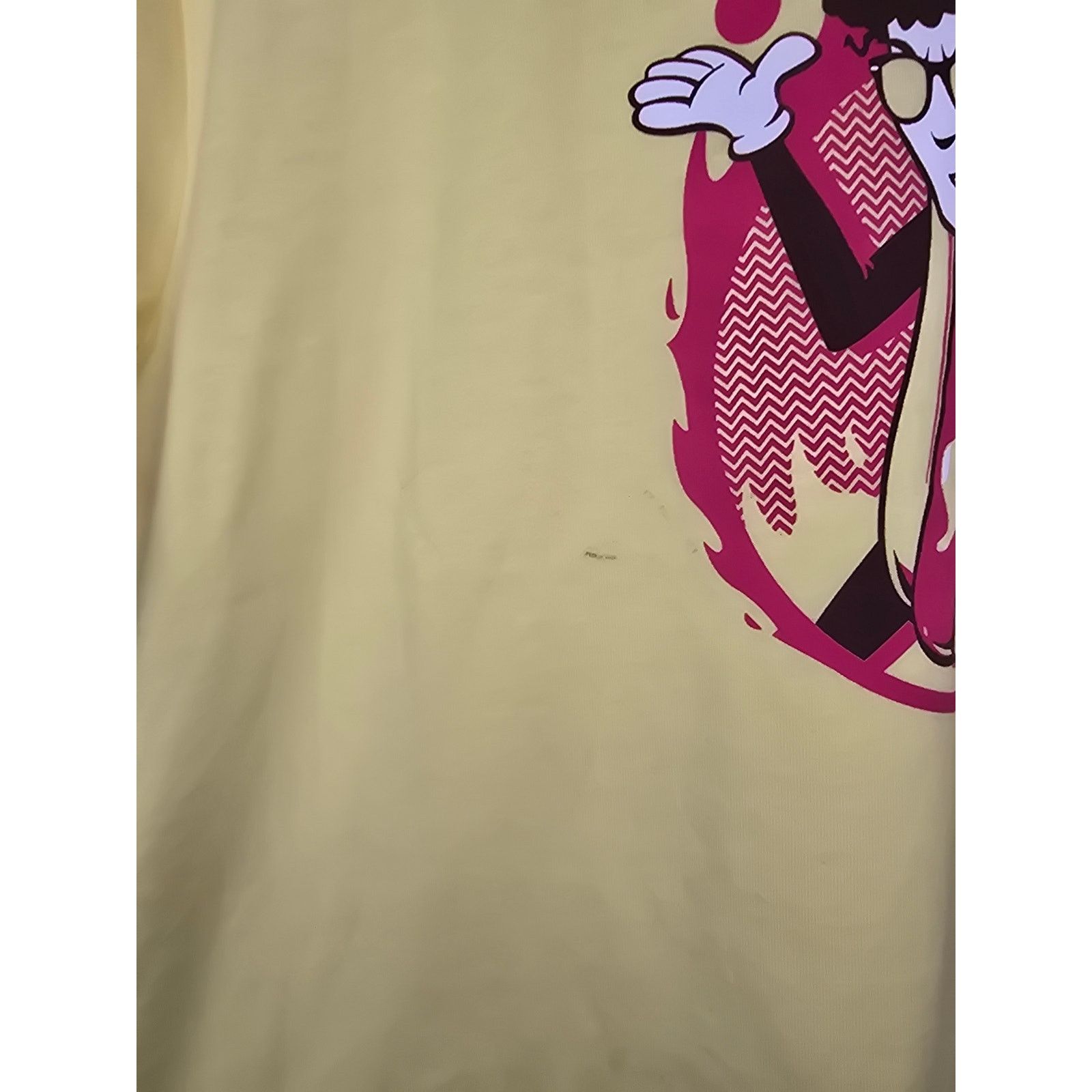 Canvas Gaint Bomb Shirt M Flamin Hot Dog Man Graphic Yellow Tee Size US M / EU 48-50 / 2 - 3 Thumbnail