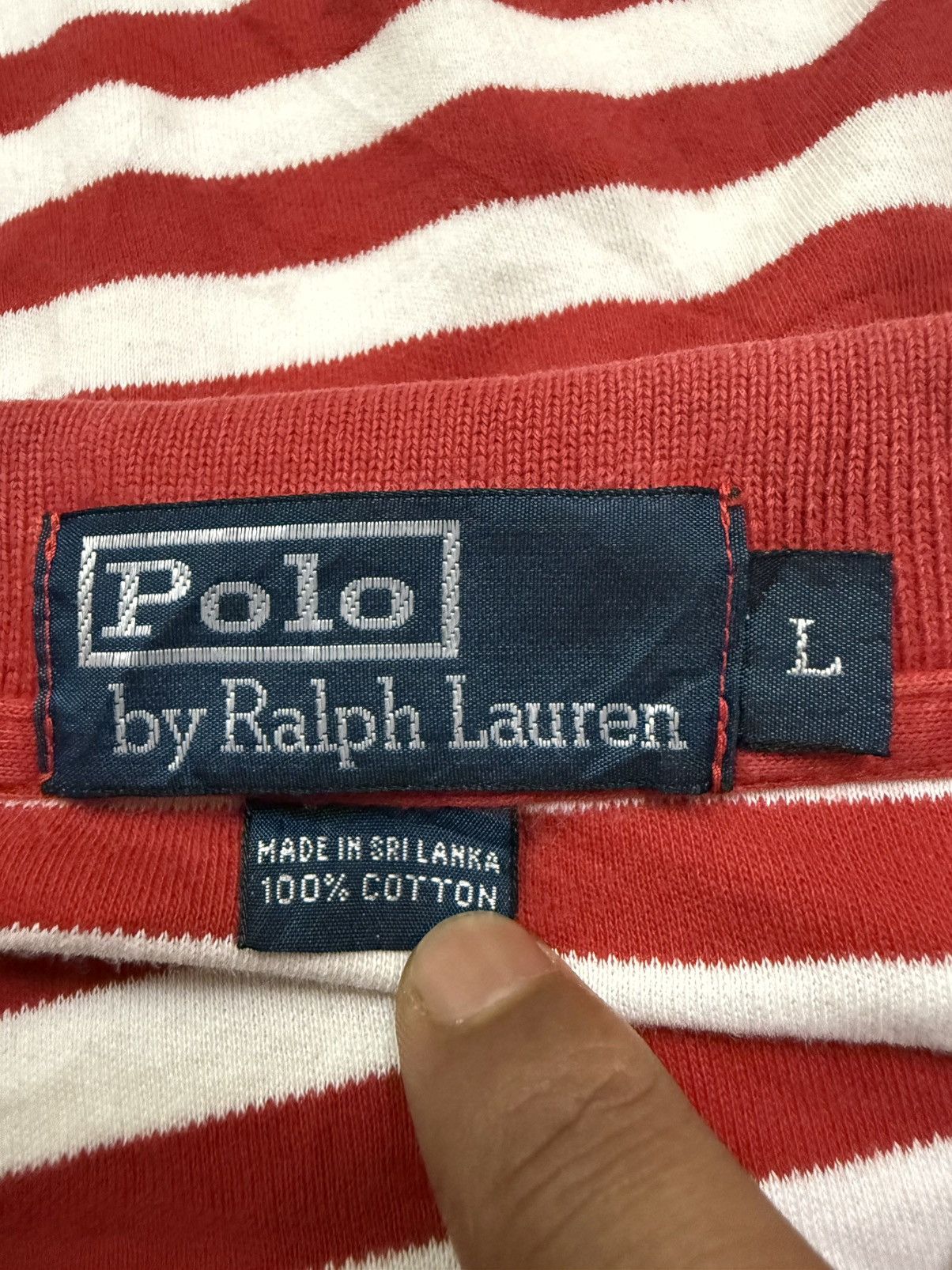 Polo Ralph Lauren Polo by Ralph Lauren Strip Collar Polo Tshirt Size US XL / EU 56 / 4 - 6 Thumbnail