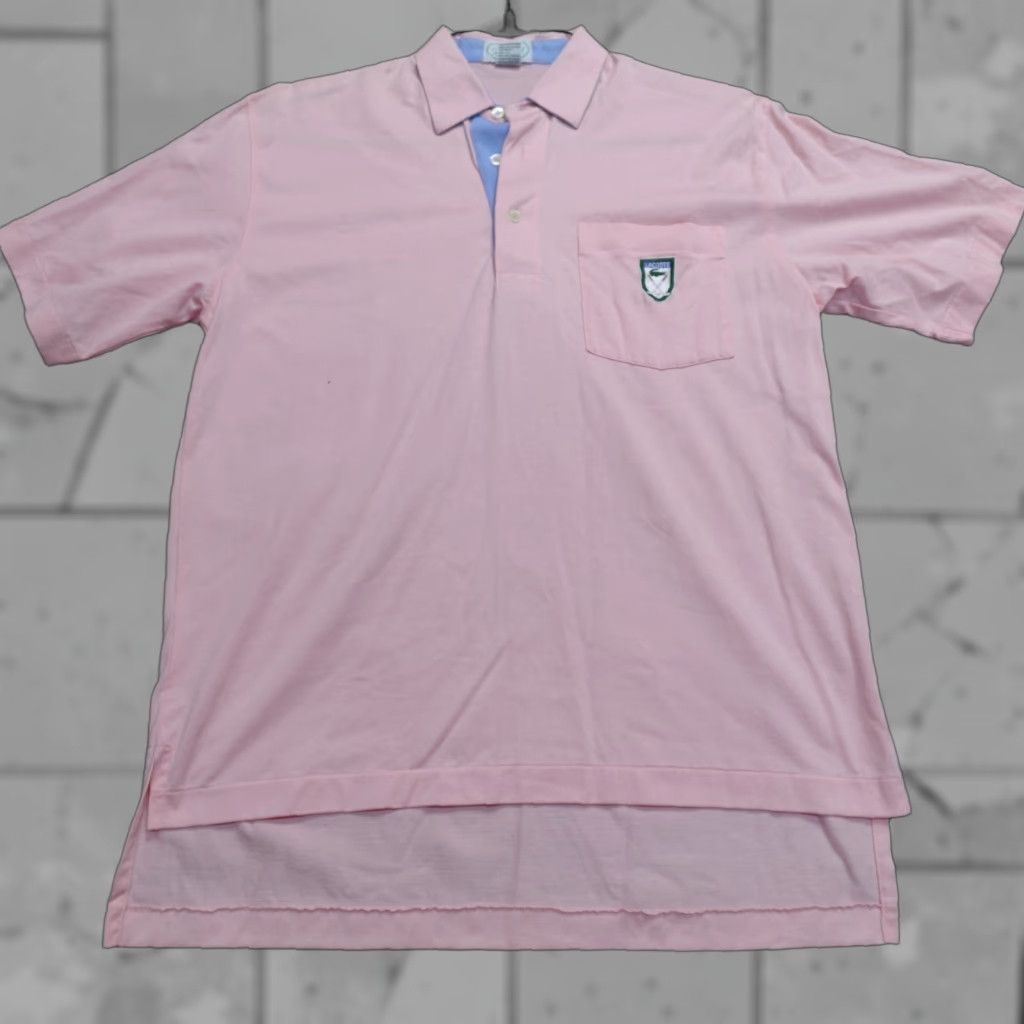 Izod VINTAGE Izod Lacoste Polo Shirt Small Pink Cotton Embroidered Men Golf Short Sleeve Collared Button Knit Size US S / EU 44-46 / 1 - 1 Thumbnail
