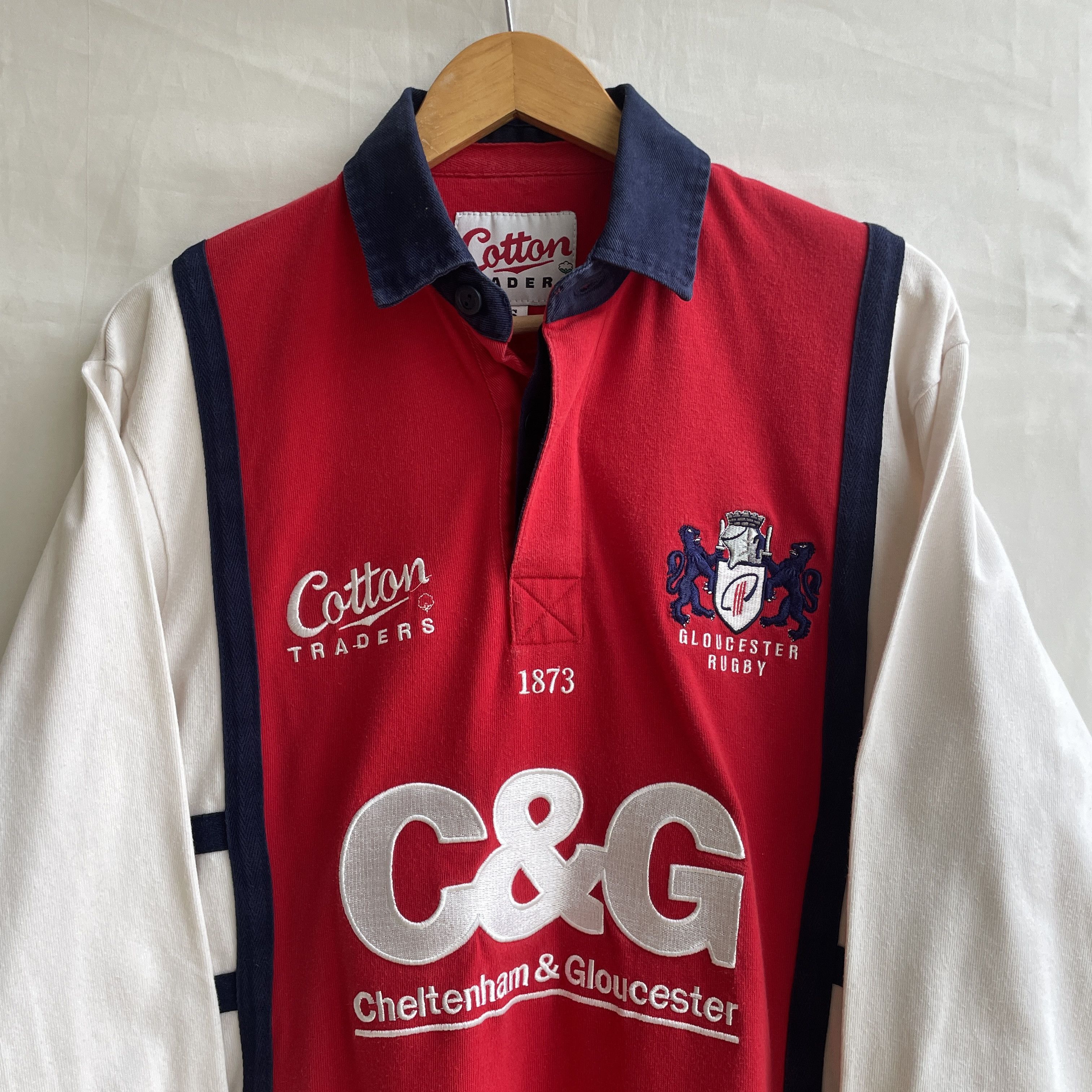 Vintage Gloucester Rugby Cotton Traiders Vintage 2005-07 Rugby Shirt Size US S / EU 44-46 / 1 - 3 Thumbnail