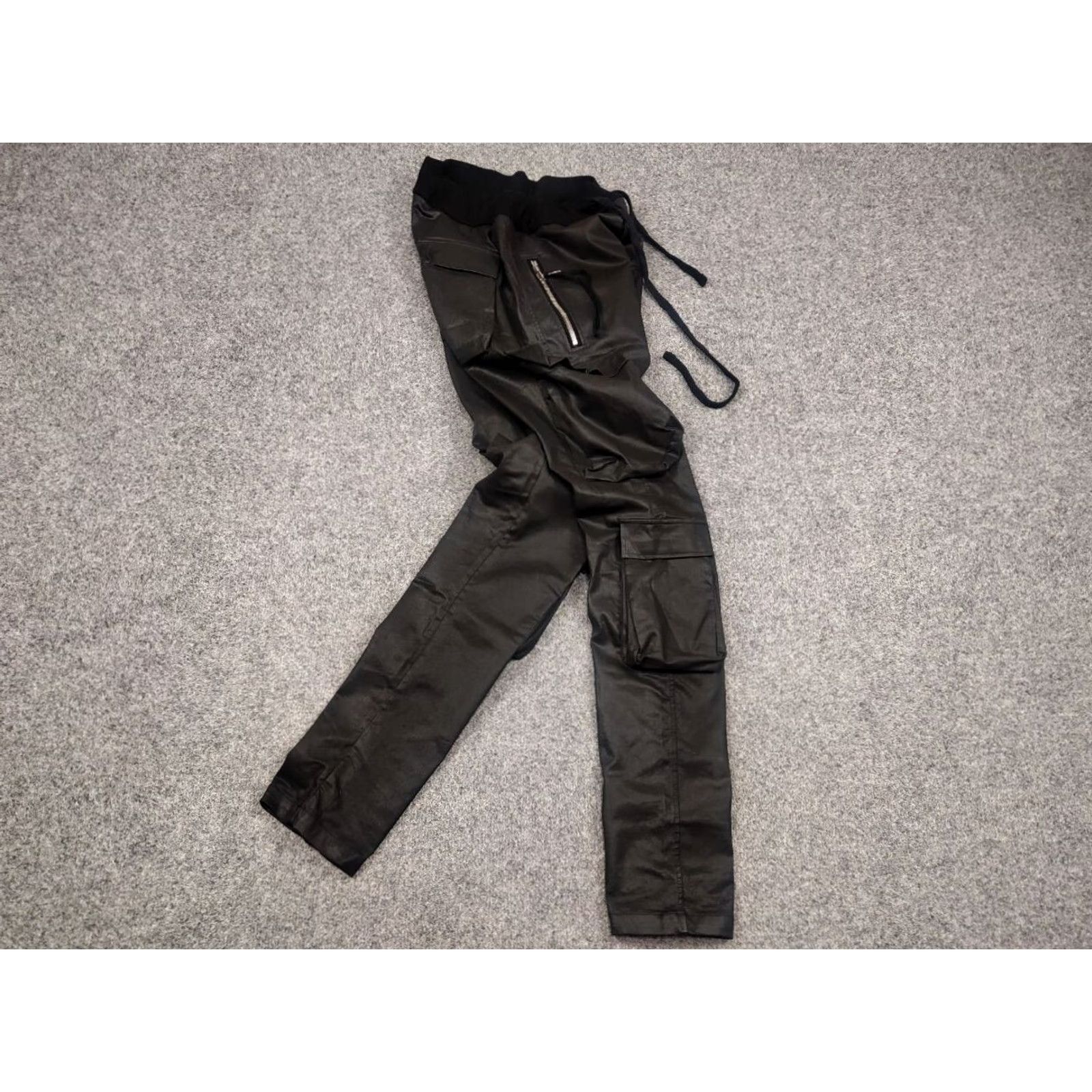 Vagabond Vagabond Black Slim Multipocket Cargo Pants Rick Owens style Size US 33 - 2 Thumbnail