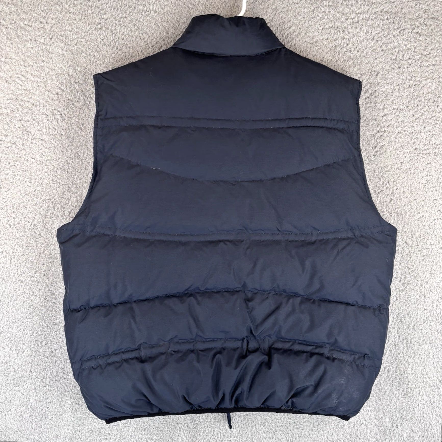 Cremieux Vtg Daniel Cremieux Reversible Puffer Vest Mens XL Navy Green Stripe Down Fill Vest Size US XL / EU 56 / 4 - 4 Thumbnail