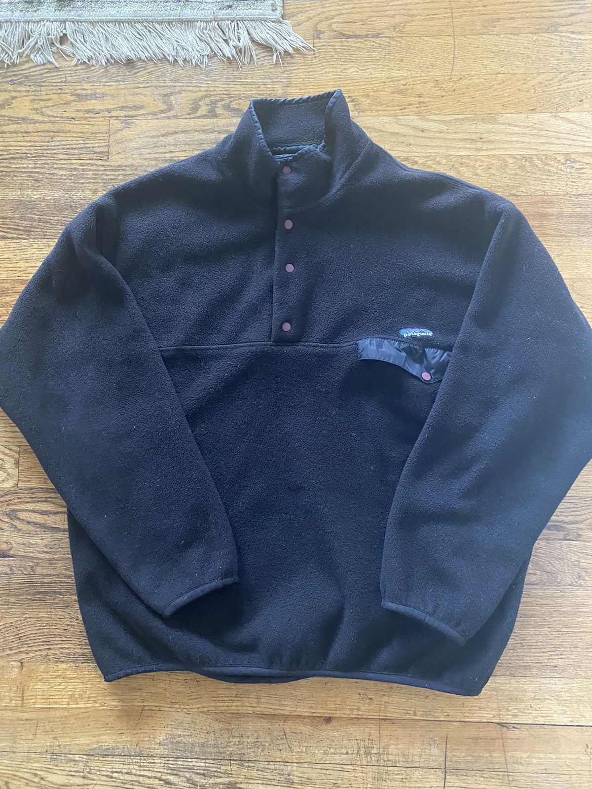 image of 90’S Patagonia Vintage Synchilla Fleece in Black, Men's (Size XL)