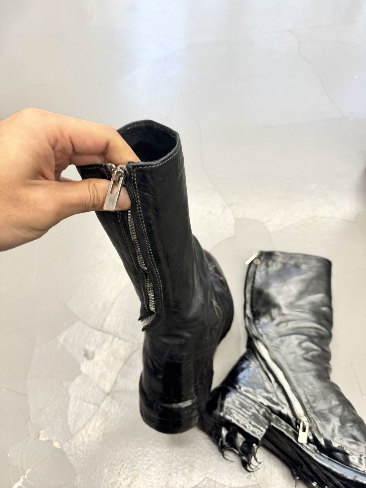 Carol Christian Poell CCP prosthetic titanium boots Size US 11 / EU 44 - 8 Thumbnail