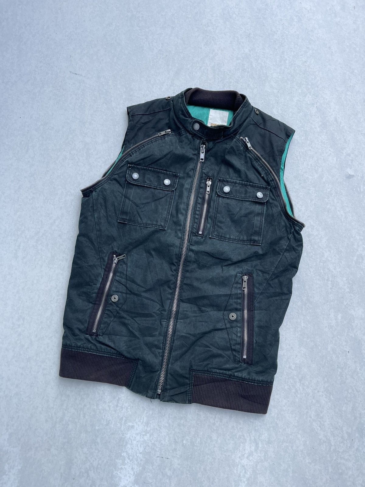 Diesel 🔥RARE🔥 DIESEL DETACHABLE SLEEVE RAIDER JACKET Size US S / EU 44-46 / 1 - 12 Thumbnail