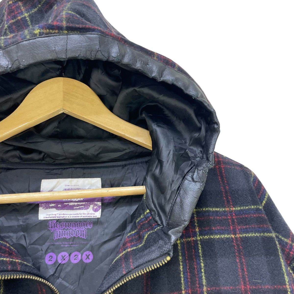 Japanese Brand × Swagger × Tenderloin 💥Vintage Japanese Brand Swagger Double Elbow Checked Hoodie Size US M / EU 48-50 / 2 - 3 Thumbnail