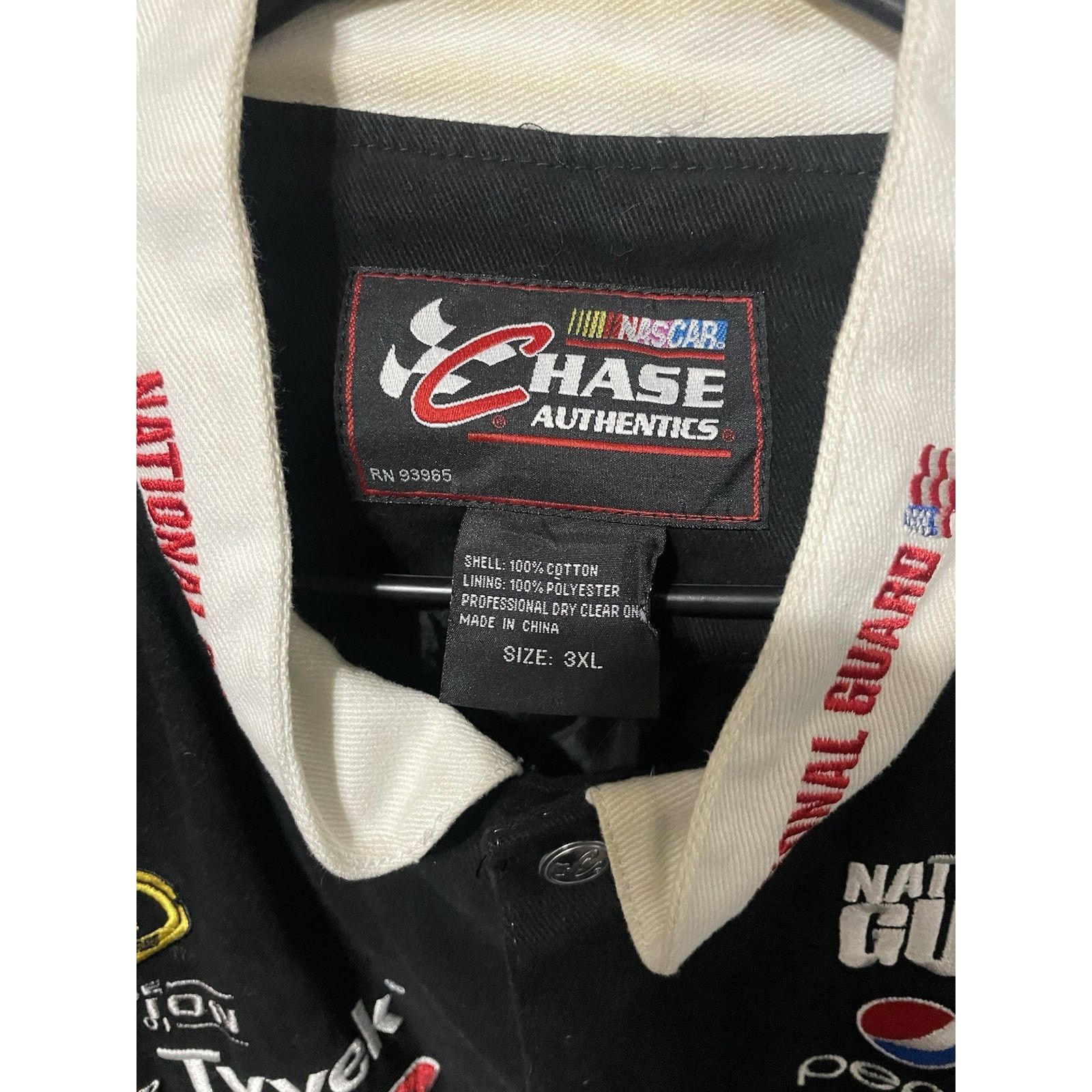 Chase Authentics Size 3XL- NASCAR Jeff Gordon Black National Guard Jacket Size US XXL / EU 58 / 5 - 3 Thumbnail