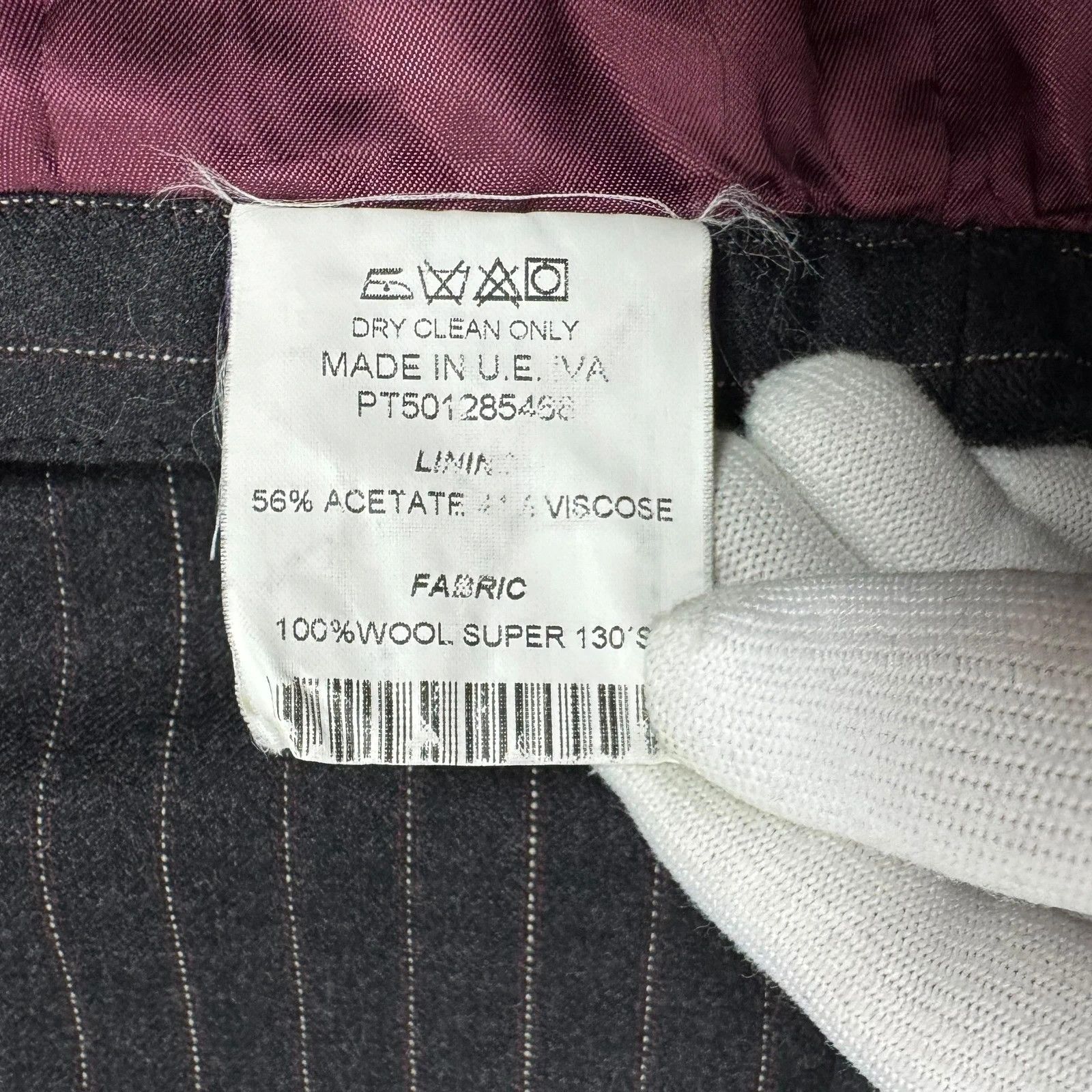 Other Patrick Hellmann Collection Skirt Wool Striped Knee-Length Size 32" / US 10 / IT 46 - 11 Thumbnail