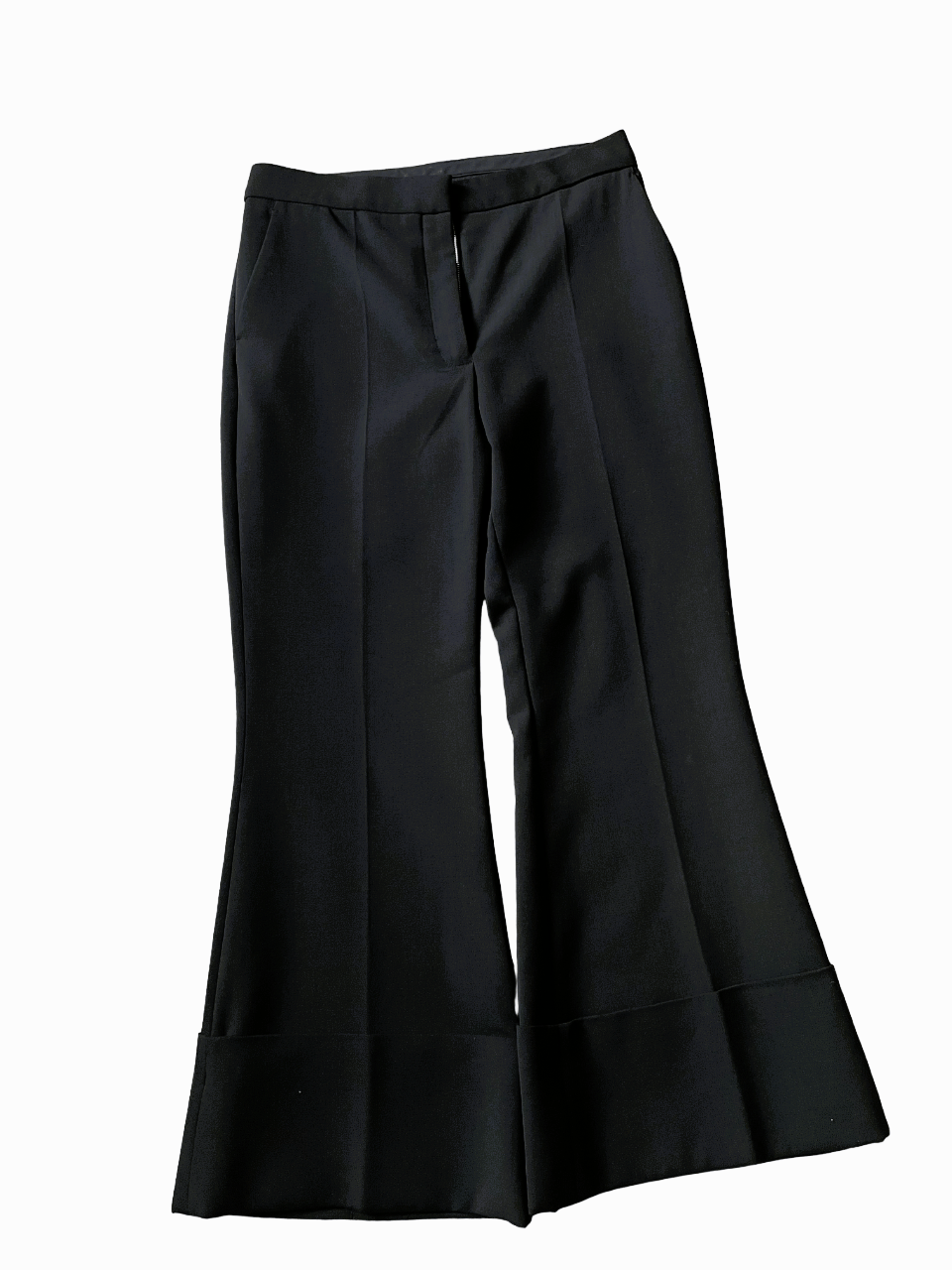 Stella McCartney Stella McCartney cropped wool flared cuffed wide leg pants Size 28" / US 6 / IT 42 - 2 Thumbnail