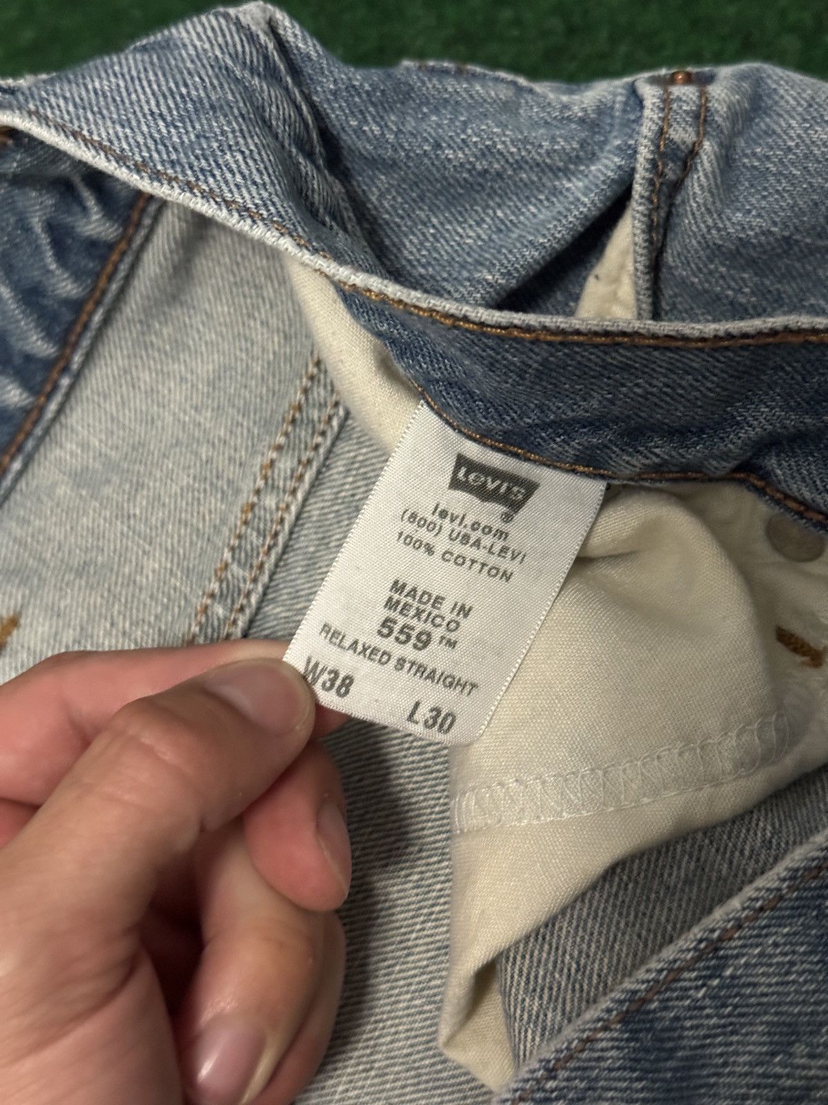 Levi's Y2K Levi’s 559 Relaxed Straight Fit Baggy Light Wash Jeans Size US 38 / EU 54 - 5 Thumbnail
