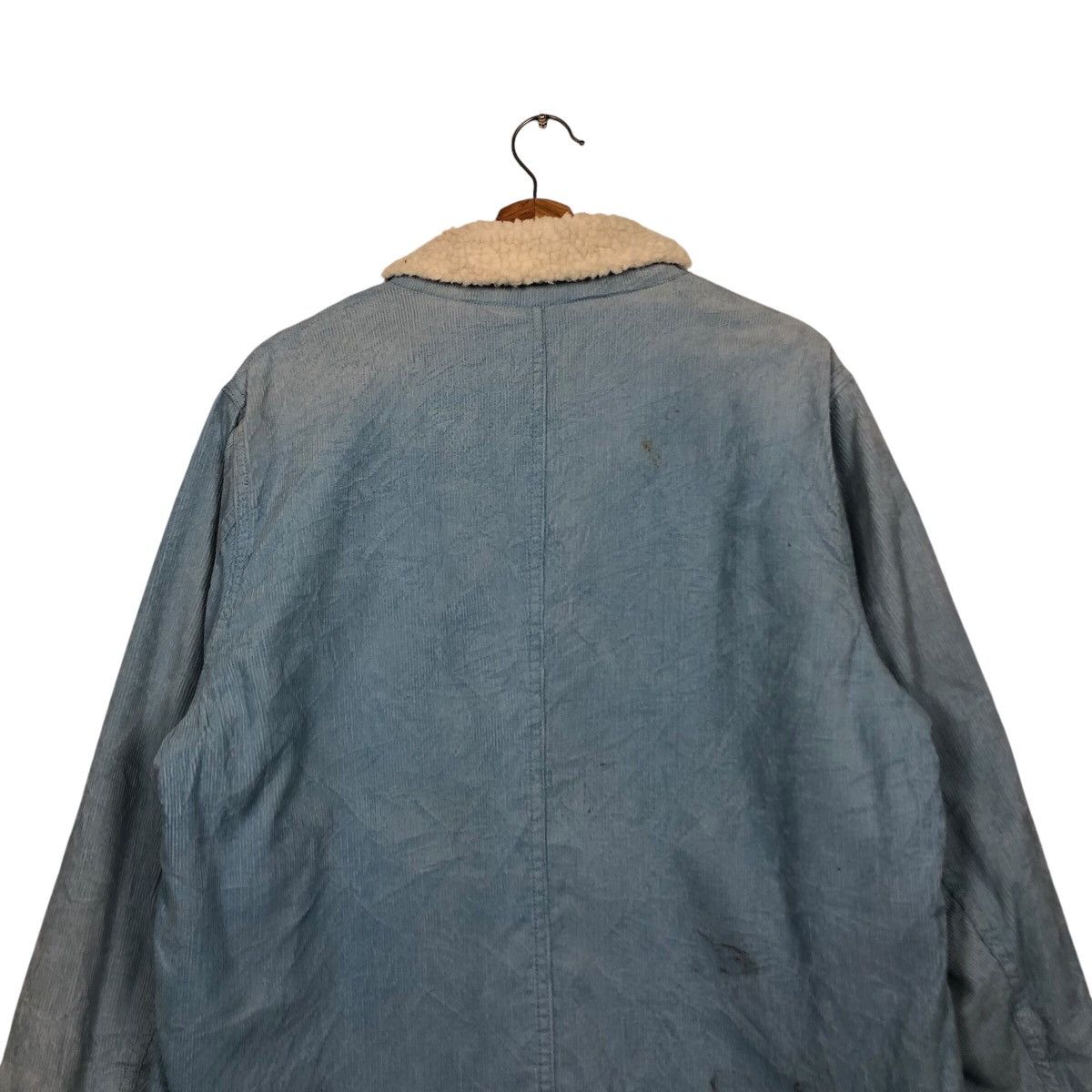 Japanese Brand × Ocean Pacific × Vintage 📌Vintage Indigo Denim Jacket Ocean Pacific Fur Lining Size US L / EU 52-54 / 3 - 10 Thumbnail
