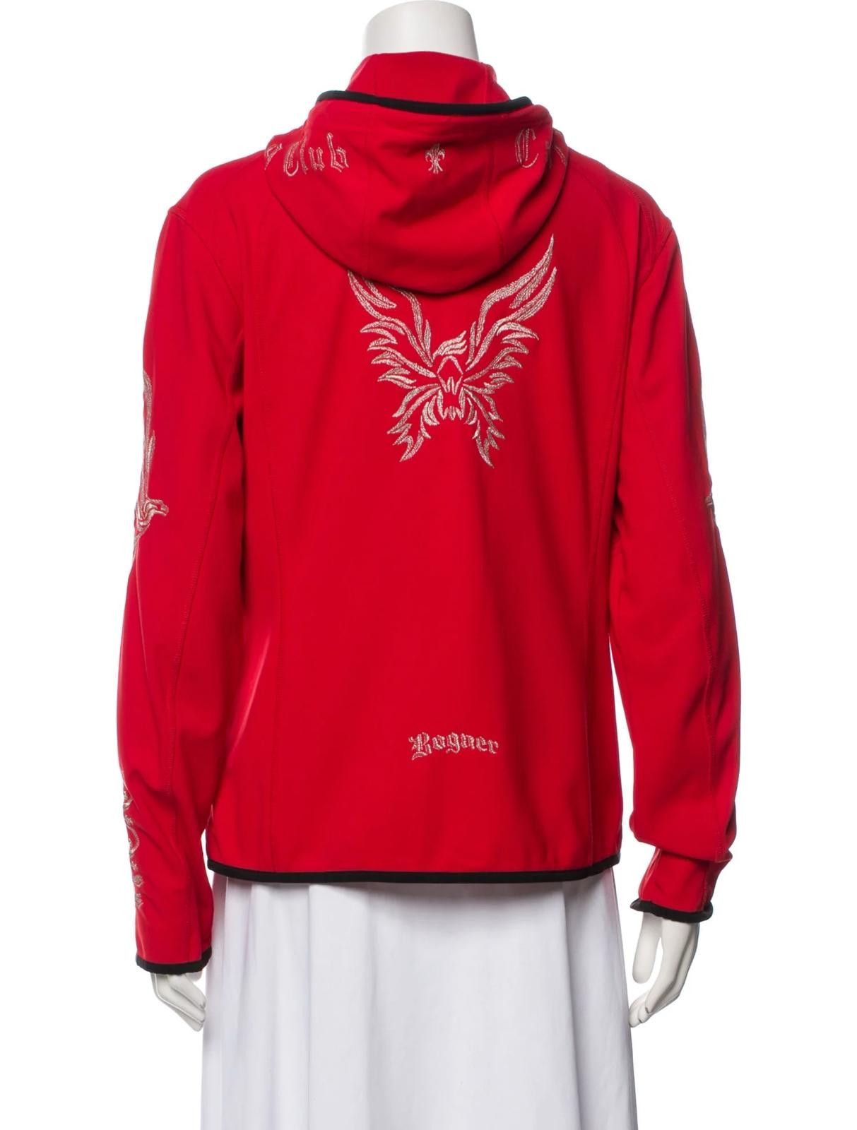 Bogner Bogner Affliction Red Hooded Jacket Size: S Size S / US 4 / IT 40 - 3 Thumbnail