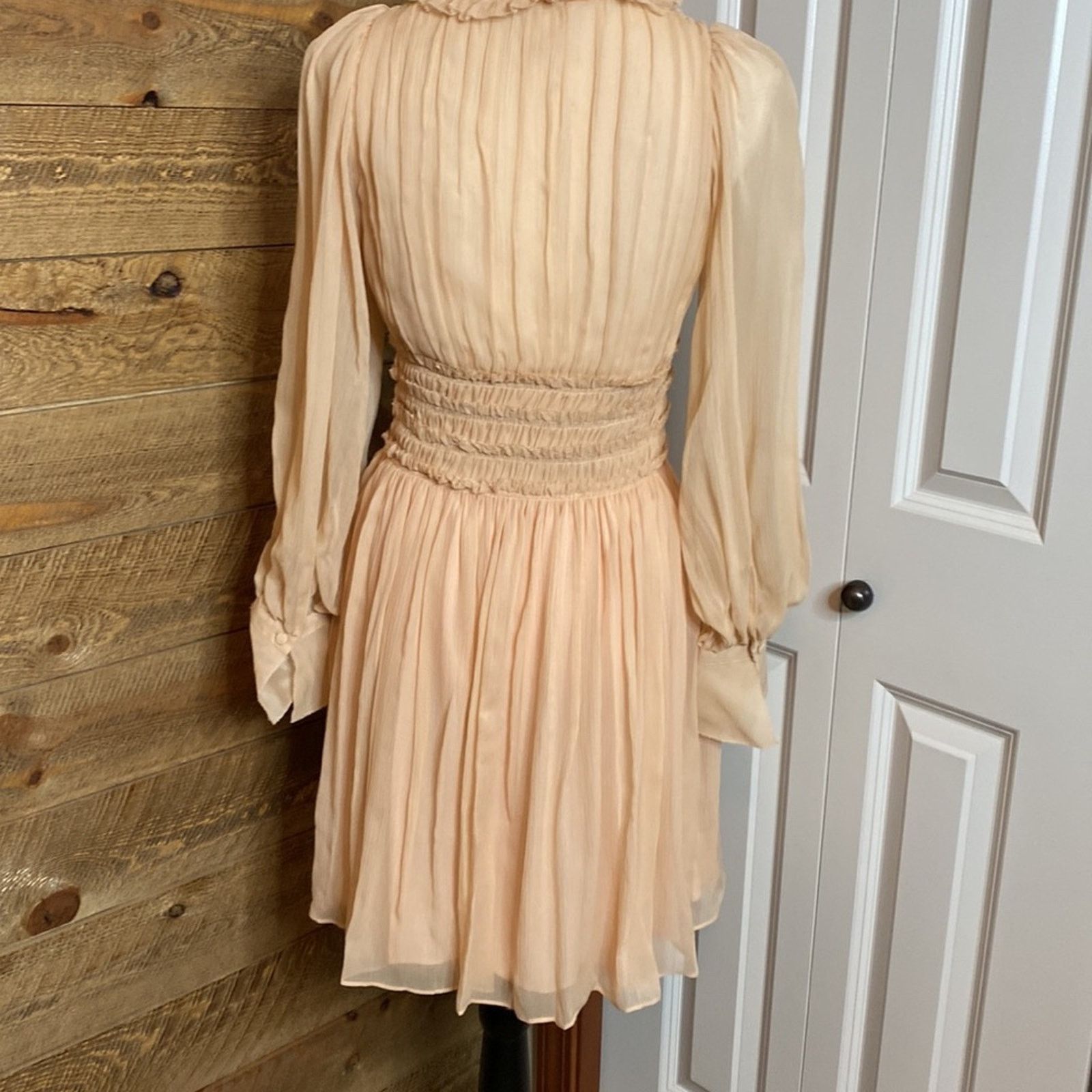 Rebecca Taylor Rebecca Taylor Silk Keyhole Mini Dress Blush pink Size 0 Size XS / US 0-2 / IT 36-38 - 9 Thumbnail