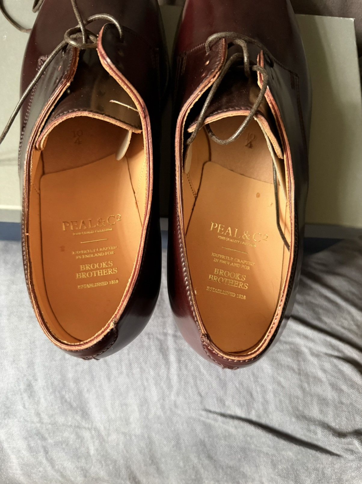 Brooks Brothers Brooks Brothers Peal & Co. Horween Cordovan Bluchers Shoes Size US 10 / EU 43 - 5 Thumbnail
