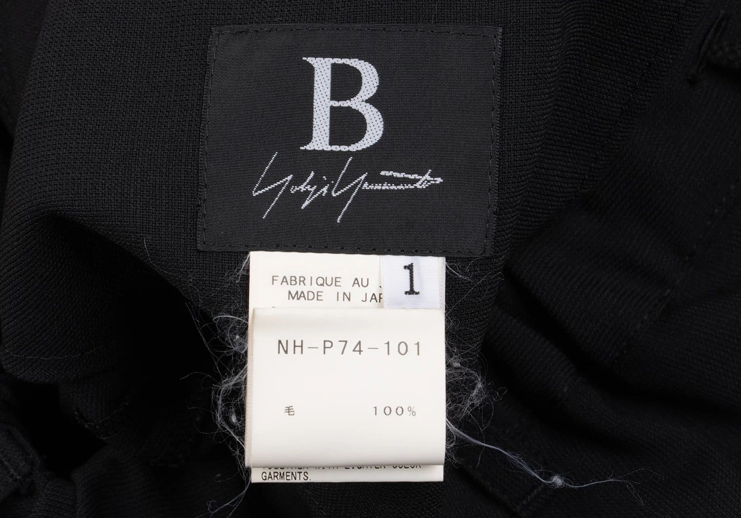 Yohji Yamamoto Yohji Yamamoto Wool Flap Pocket Wrap Pants Black Size US 30 / EU 46 - 20 Thumbnail