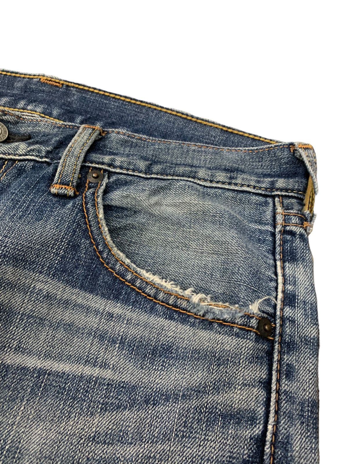 Levi's Levis 703 Distressed Paint Marks Denim Pants (AB36) Size US 30 / EU 46 - 8 Thumbnail