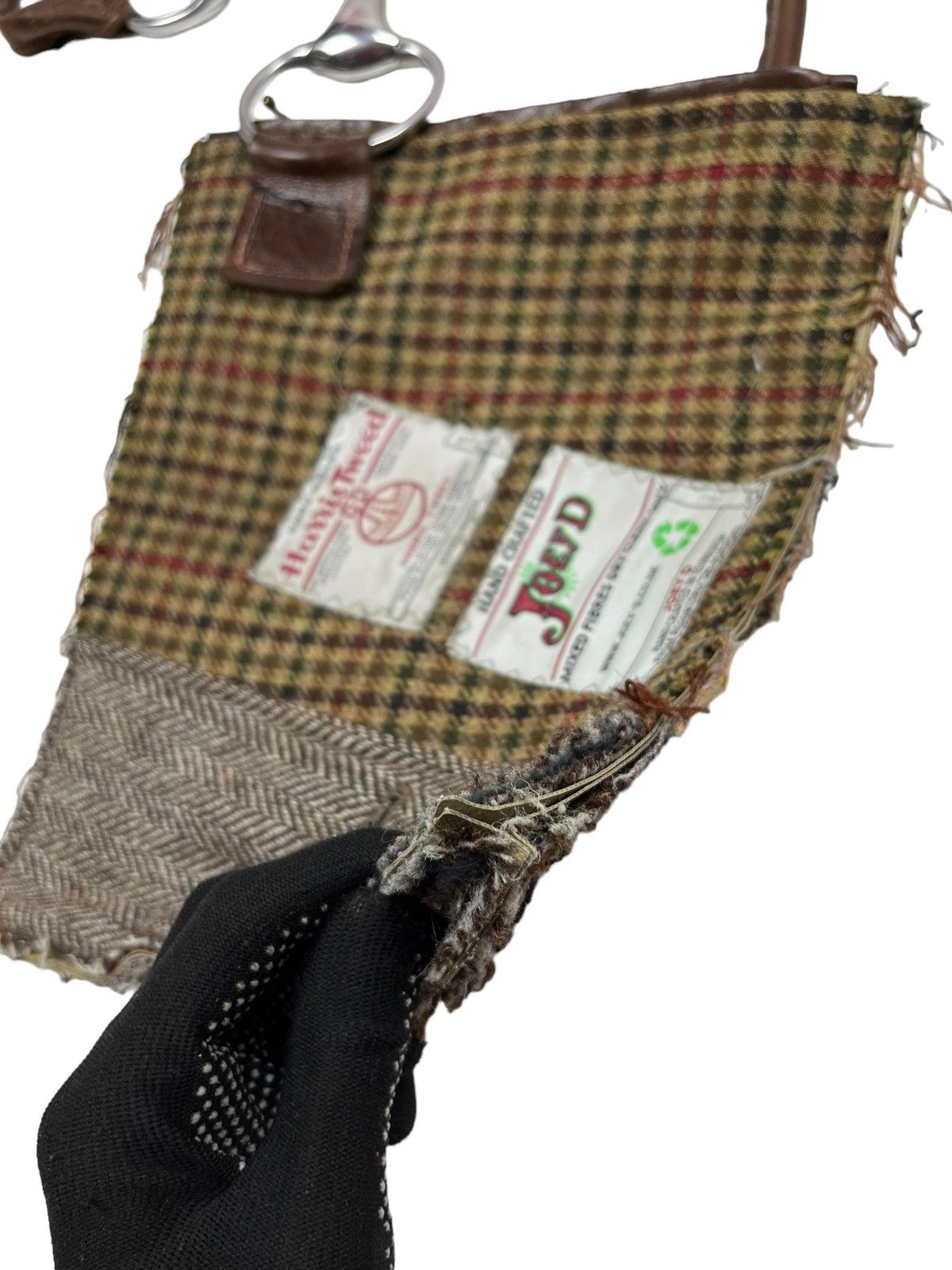 Harris Tweed Vintage Avant Garde Harris Tweed x Joey D Handcrafted Bag Size ONE SIZE - 8 Thumbnail