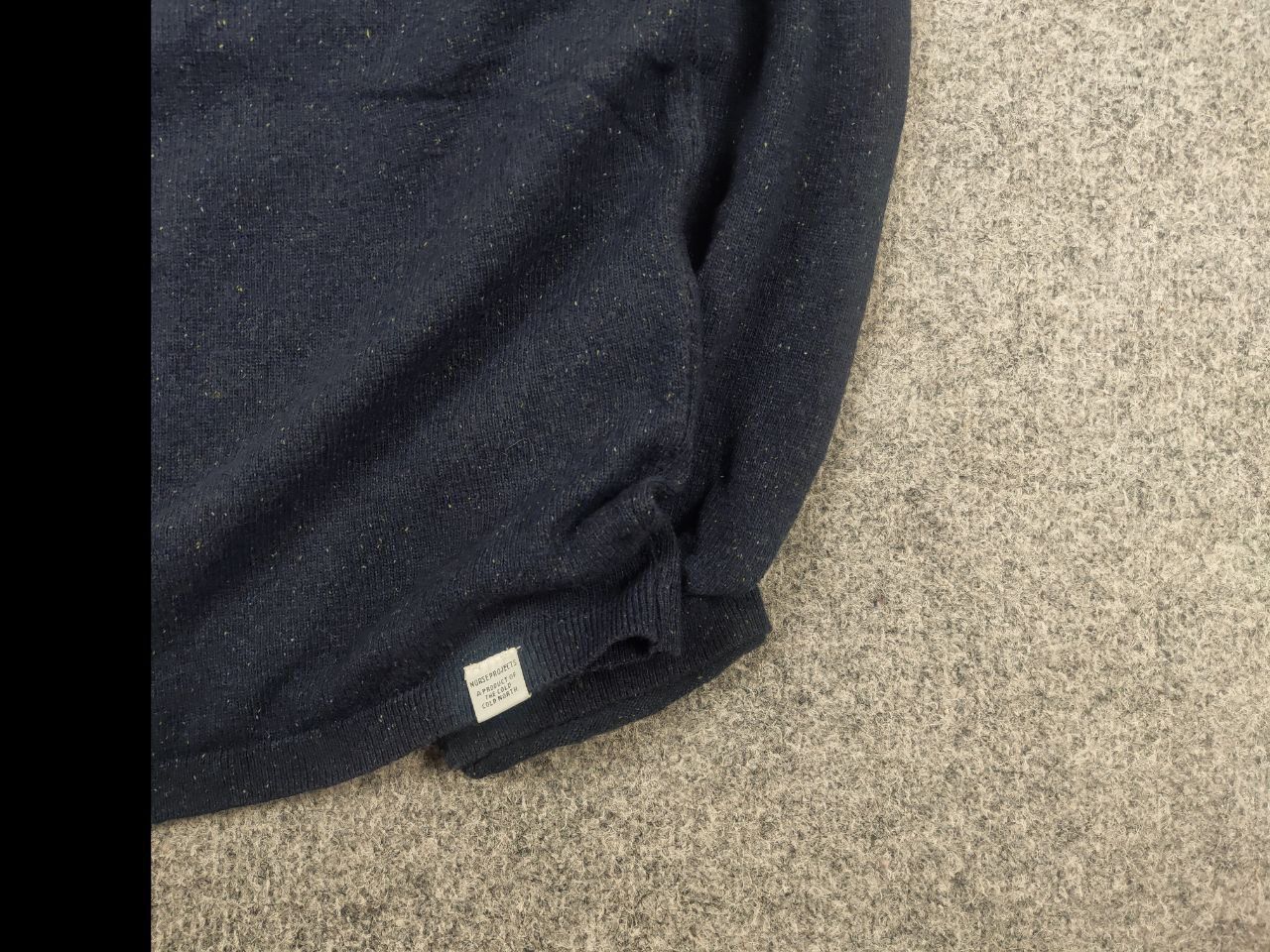 Norse Projects Norse Project Design textured Wool Blend Navy Pullover Size US M / EU 48-50 / 2 - 5 Thumbnail