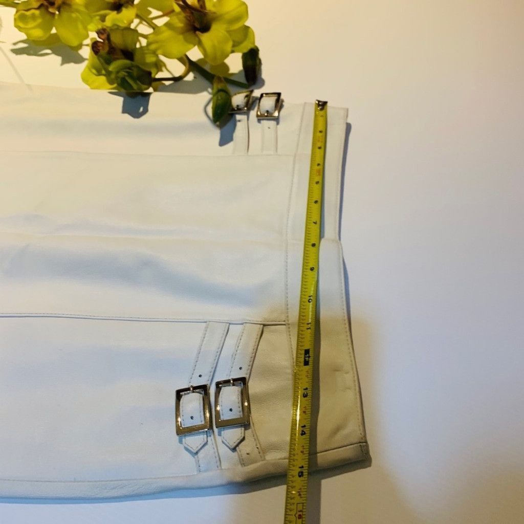 Danier Danier Genuine leather beige skirt size 4 Size 27" / US 4 / IT 40 - 5 Thumbnail