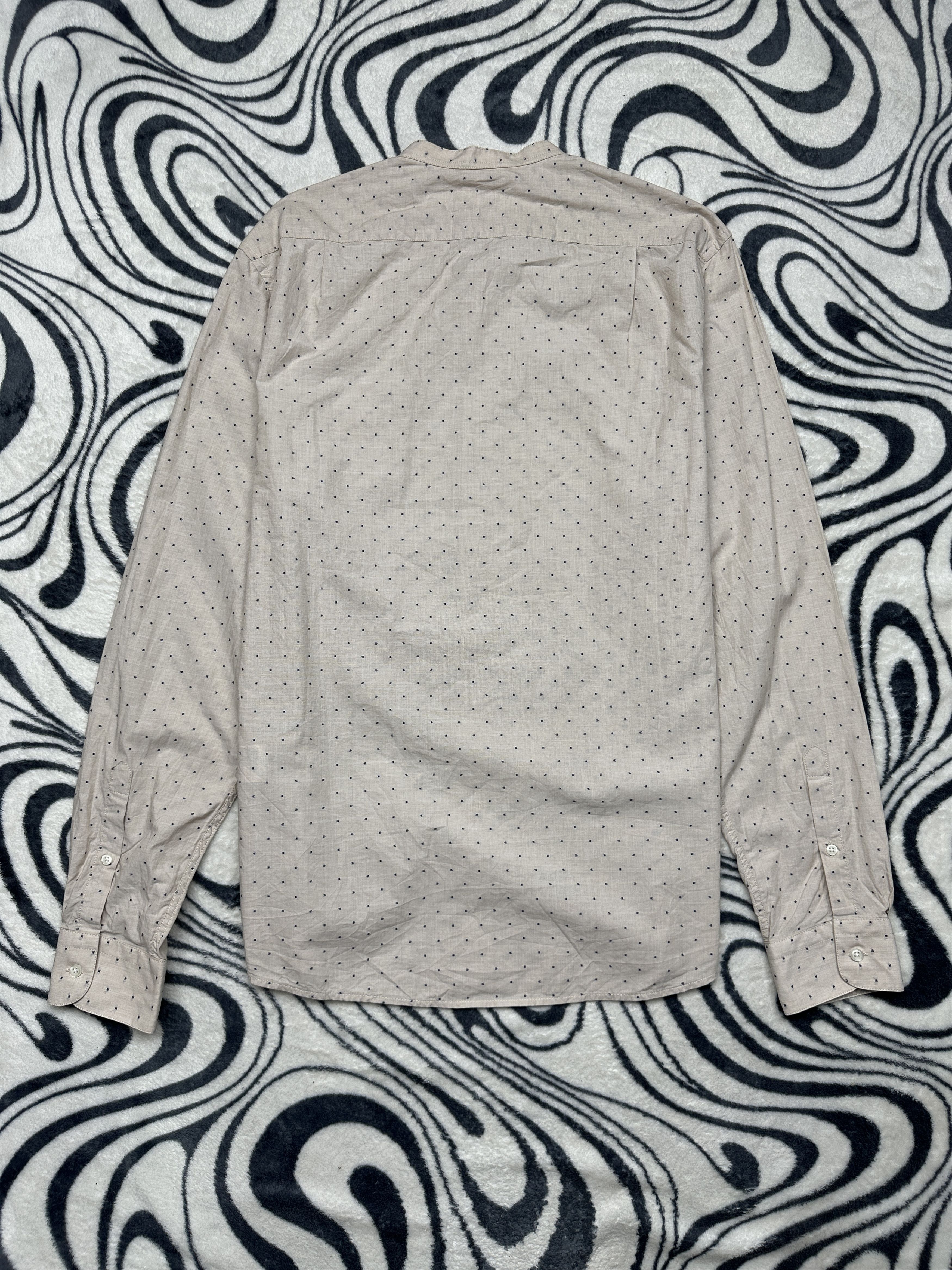 Reiss Reiss Mens Collarless Long Sleeve Shirt Y2K Size US L / EU 52-54 / 3 - 6 Thumbnail