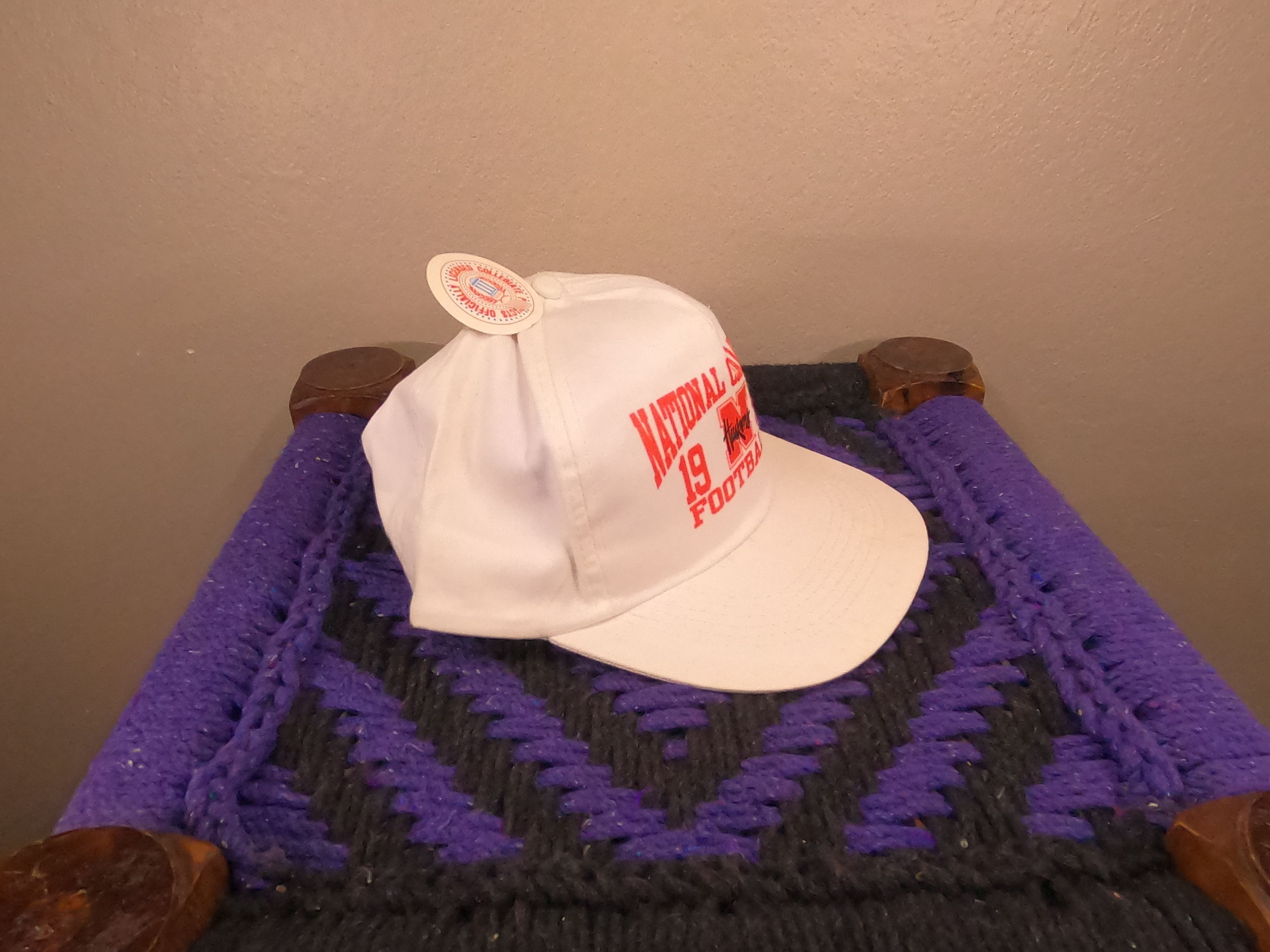 UNIVERSAL PRODUCTS. Deadstock Vintage Nebraska National Champions Football Hat Size ONE SIZE - 2 Thumbnail