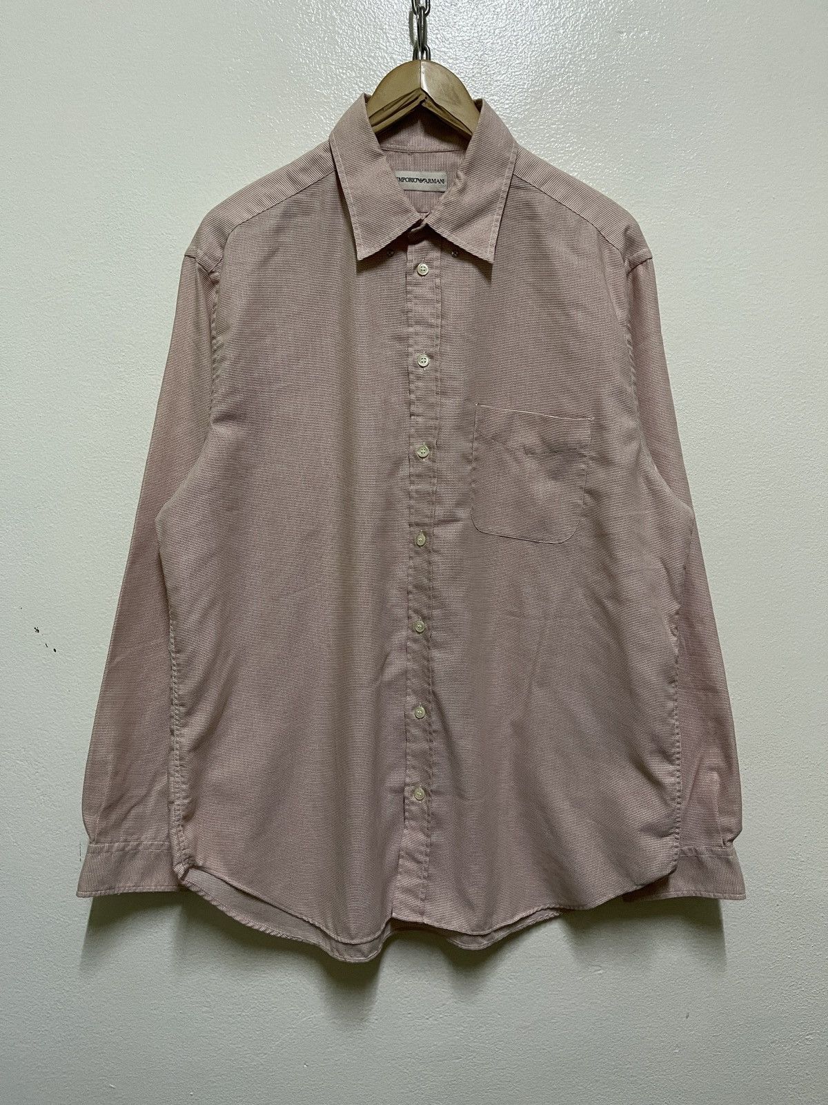 Emporio Armani Emporio Armani Shirt Long Sleeve Size US XL / EU 56 / 4 - 1 Thumbnail