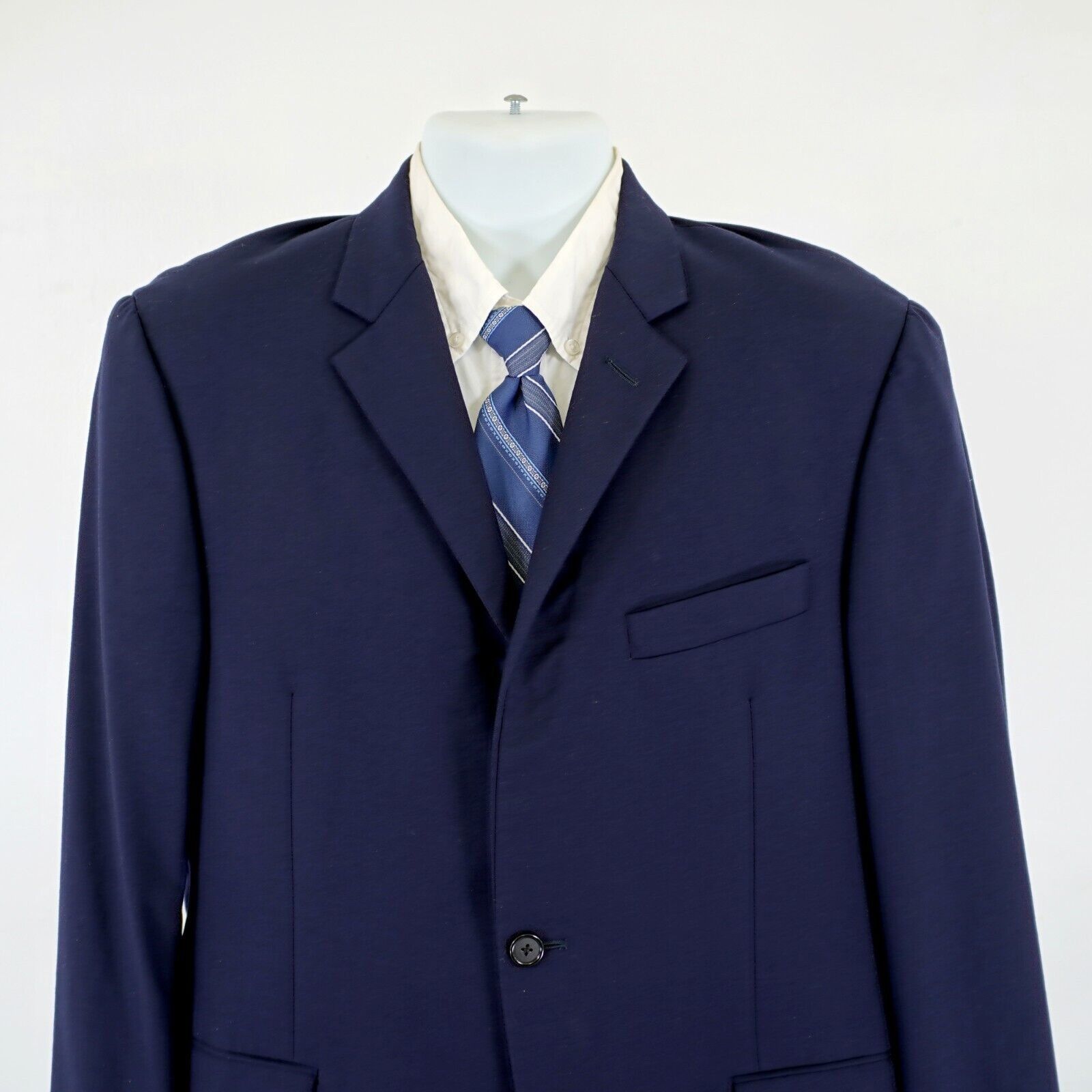 Hickey Freeman Hickey Freeman Worsted Wool Cashmere Blue 42R Milburn Blazer Size 42R - 1 Thumbnail
