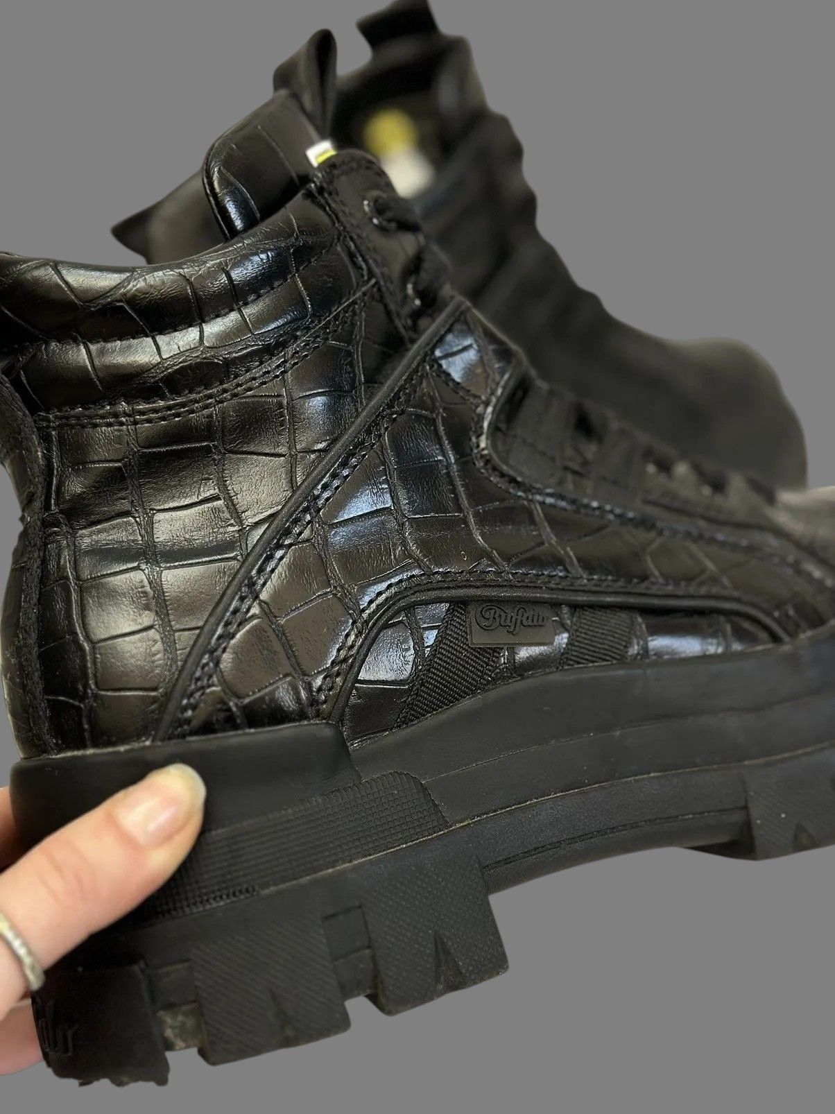 New Rock Buffalo Black Platform Boots Y2K Chunky Clubwear Style Size US 9 / IT 39 - 13 Thumbnail