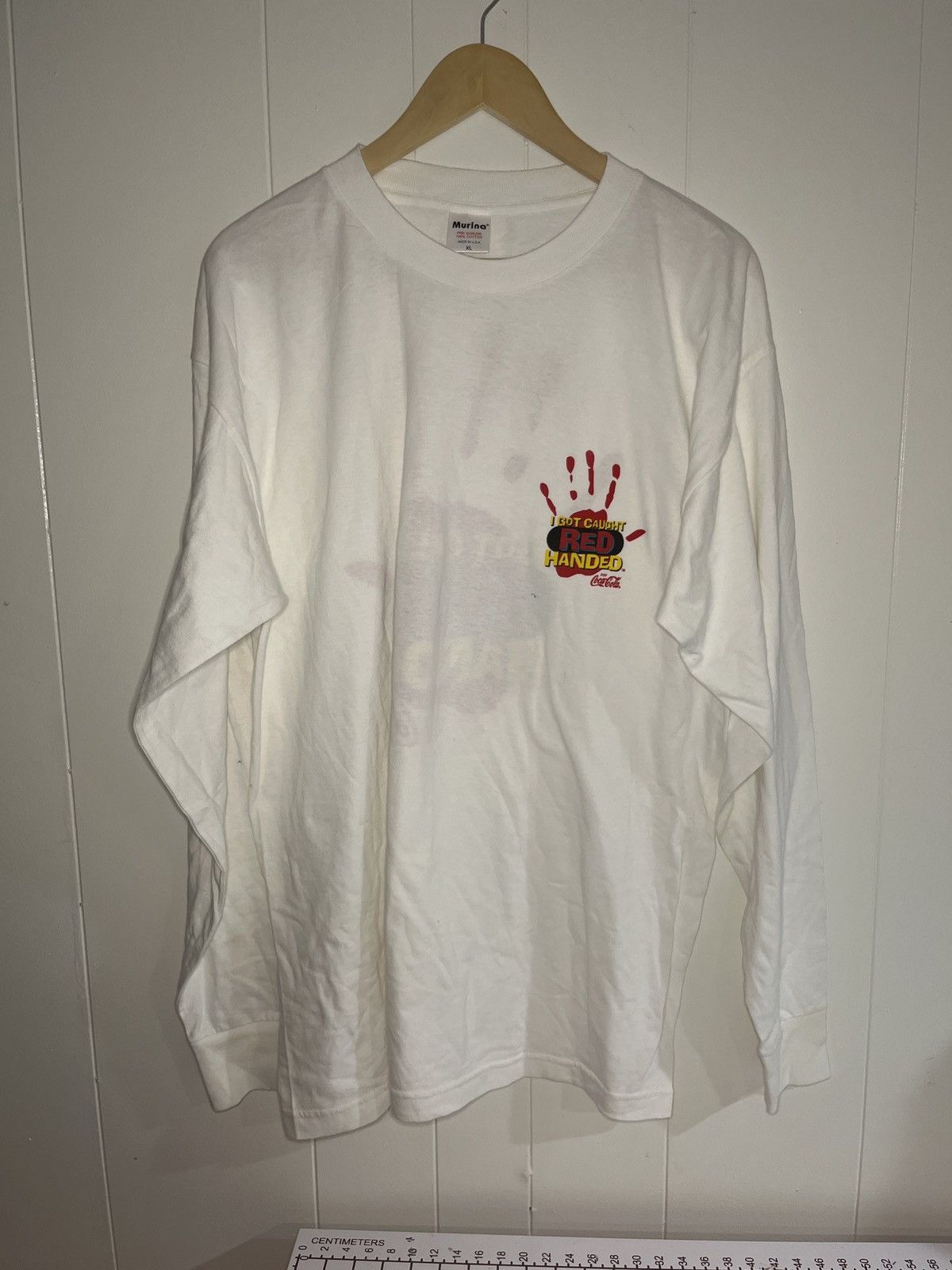 Coca Cola I GOT CAUGHT RED HANDED COCA COLA LONG SLEEVE TEE Size US XL / EU 56 / 4 - 1 Thumbnail