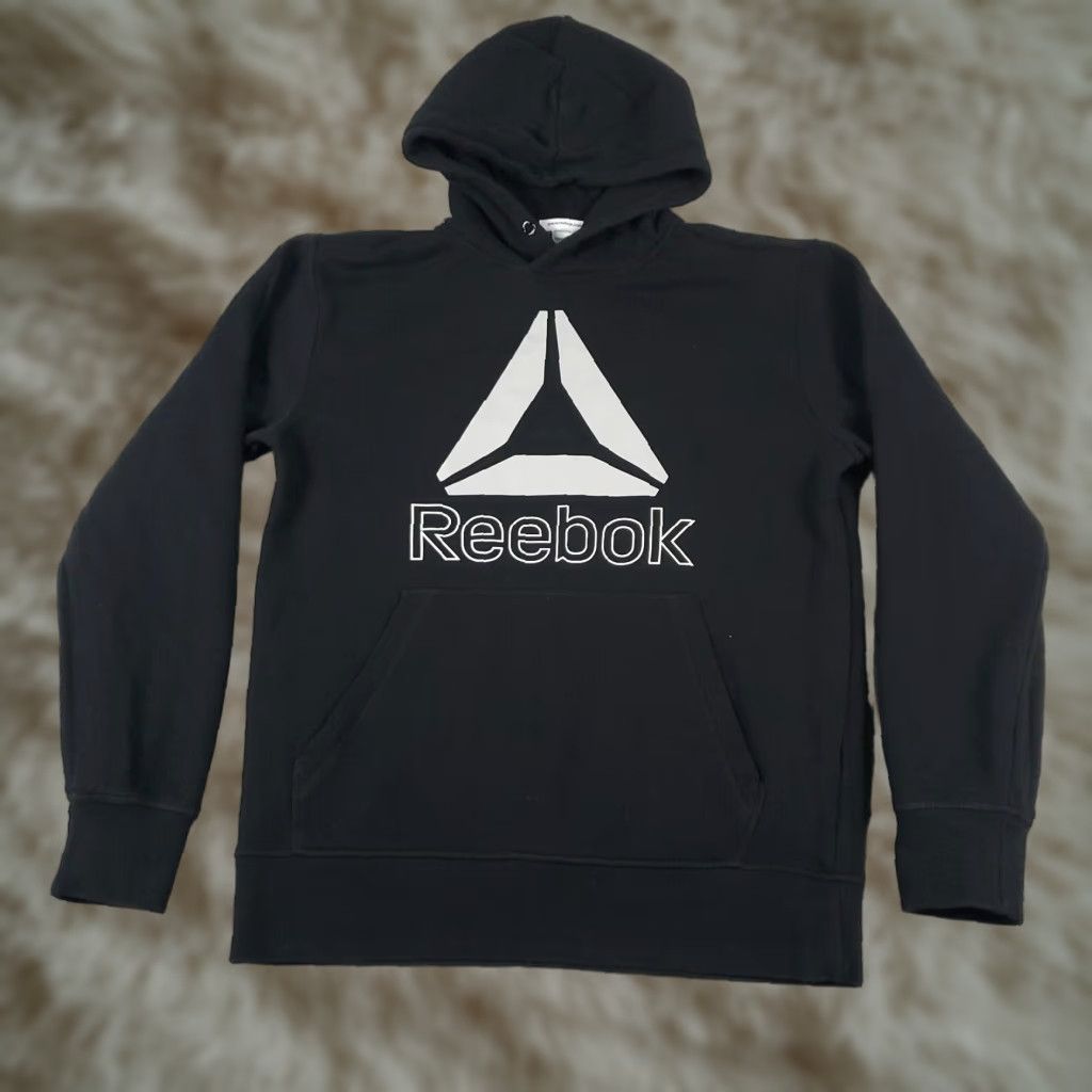 Reebok VINTAGE Reebok Hoodie Pullover Mens Small Black Casual Sports Utility All Seasons Size US S / EU 44-46 / 1 - 1 Thumbnail