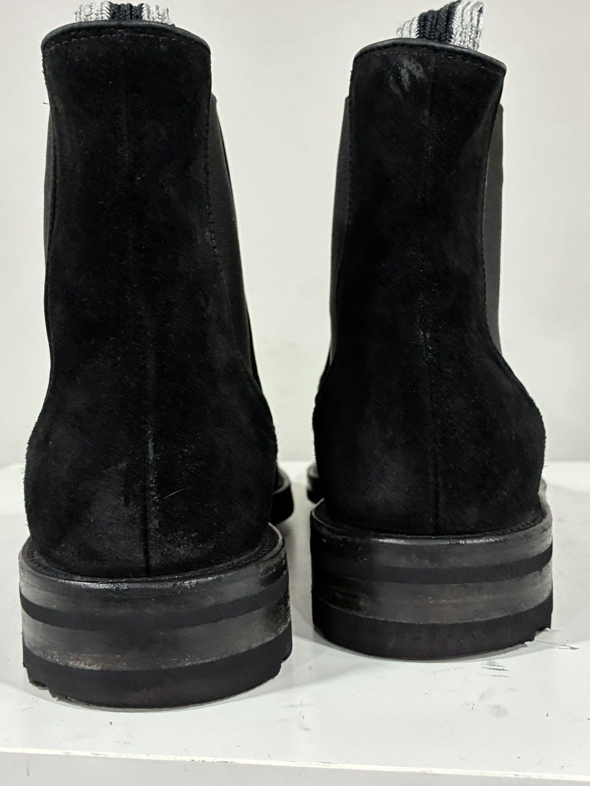 John Varvatos Black suede sharpei boot 8.5 Size US 8.5 / EU 41-42 - 11 Thumbnail
