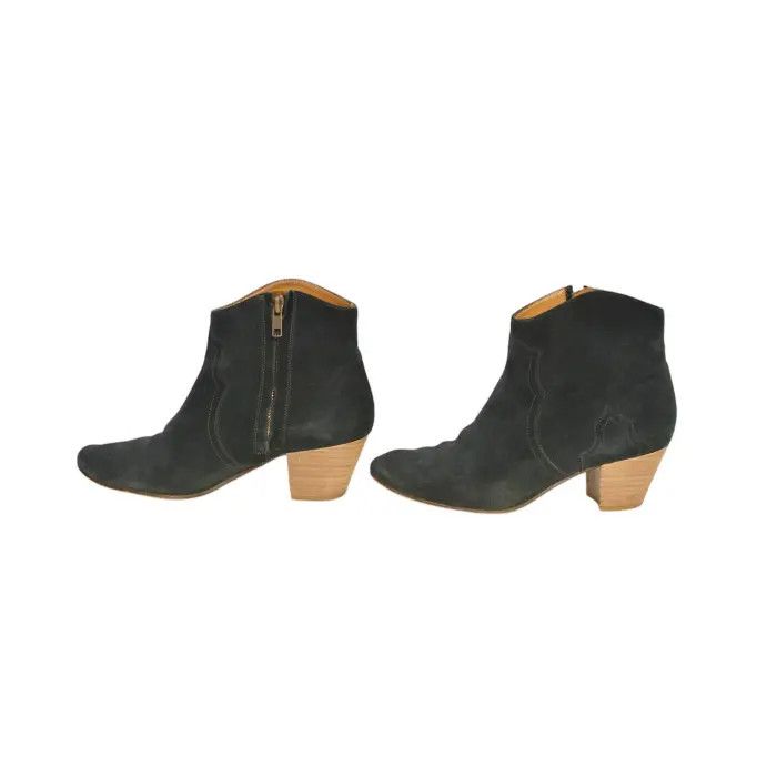 Isabel Marant Isabel Marant Etoile Blue Suede Ankle Boot Size US 7 / IT 37 - 4 Thumbnail