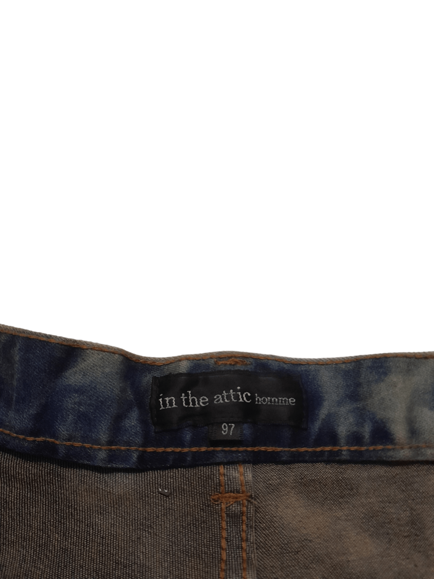 In The Attic IN THE ATTIC HOMME punk Denim (S233) waist 37 Size US 37 - 6 Thumbnail