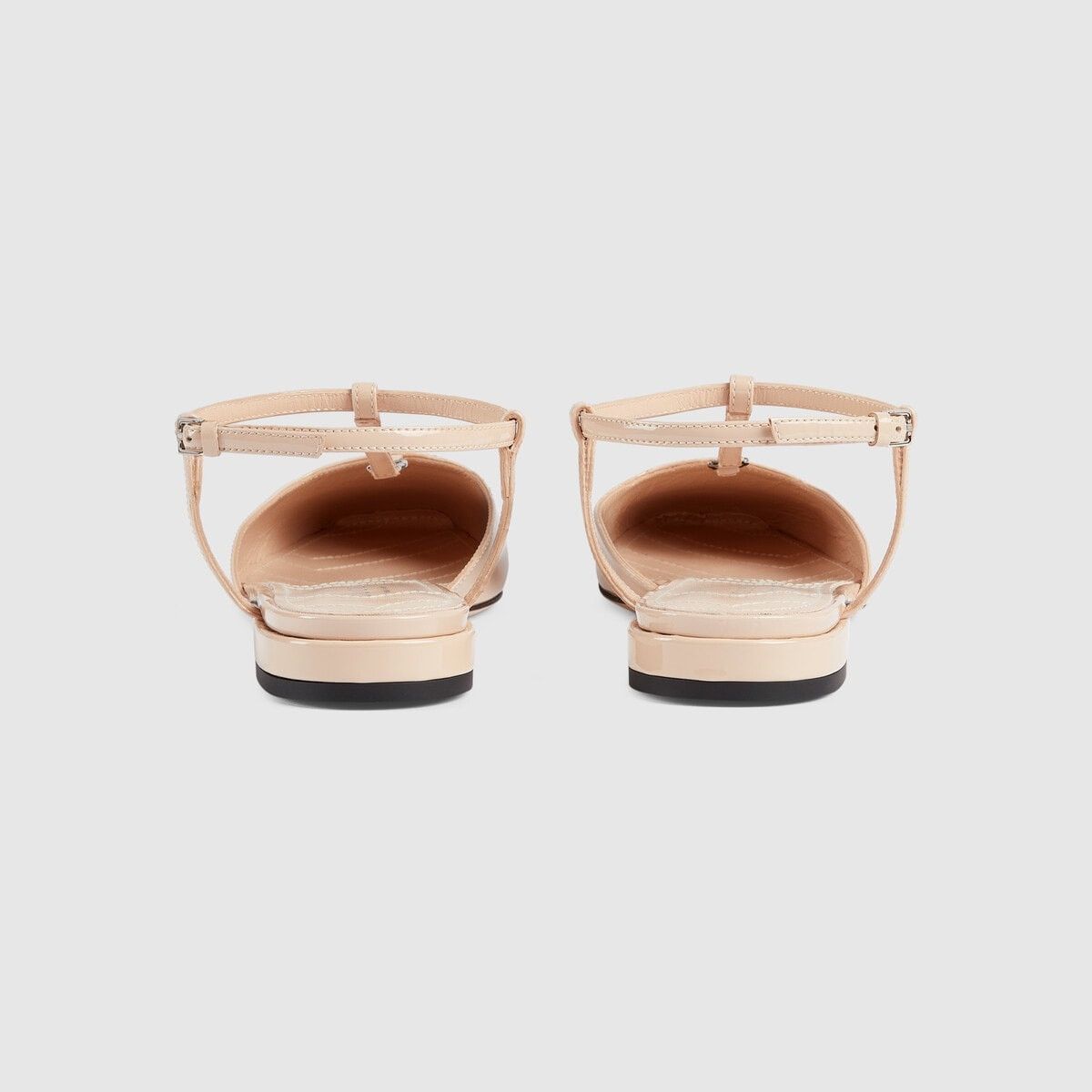 Gucci o1s1wg110125 Double G Ballerina Flat in Light Pink Size US 10 / IT 40 - 3 Thumbnail