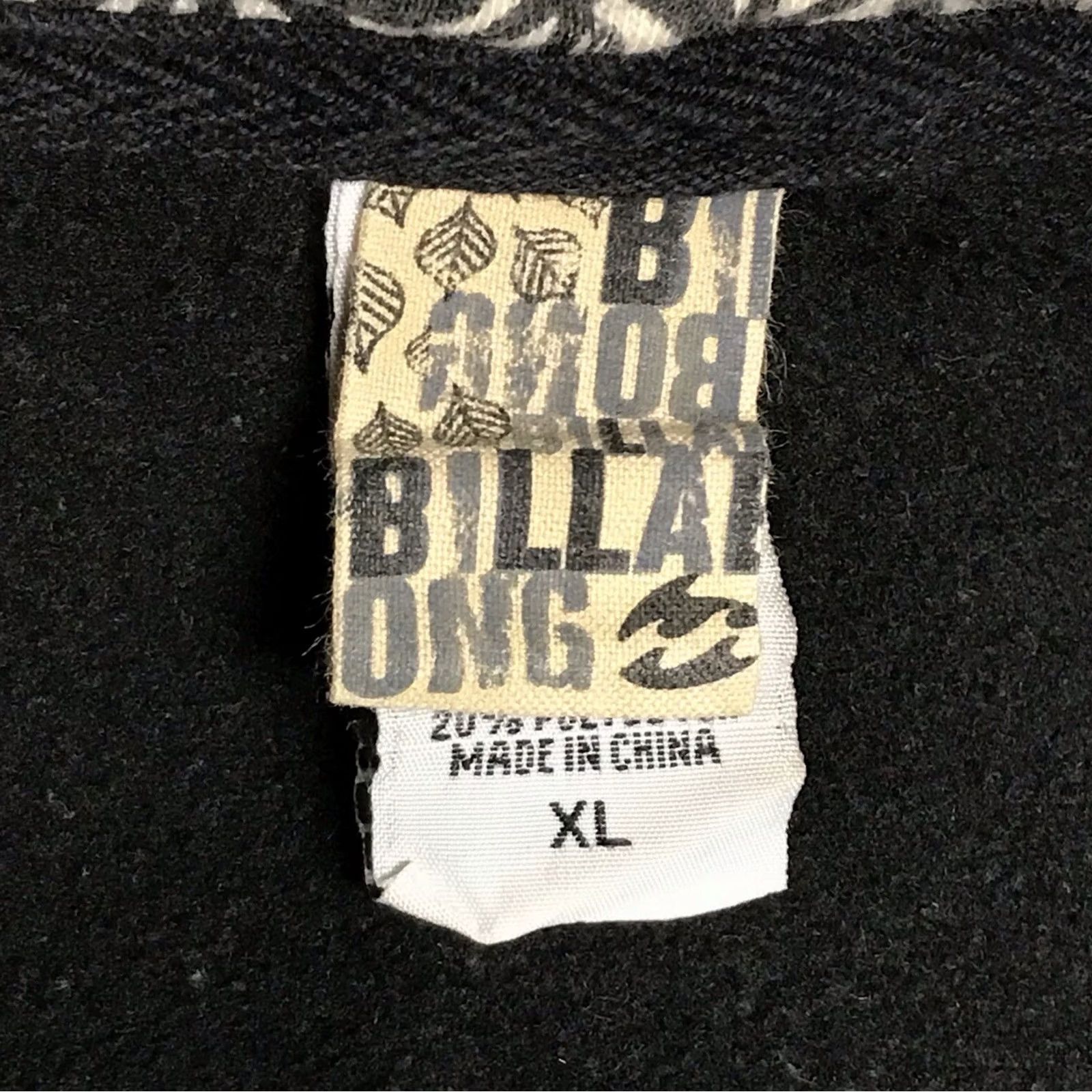 Billabong VTG Billabong Women Black Patchwork Y2K Distressed Zip Hoodie Sweatshirt XL Size XL / US 12-14 / IT 48-50 - 3 Thumbnail