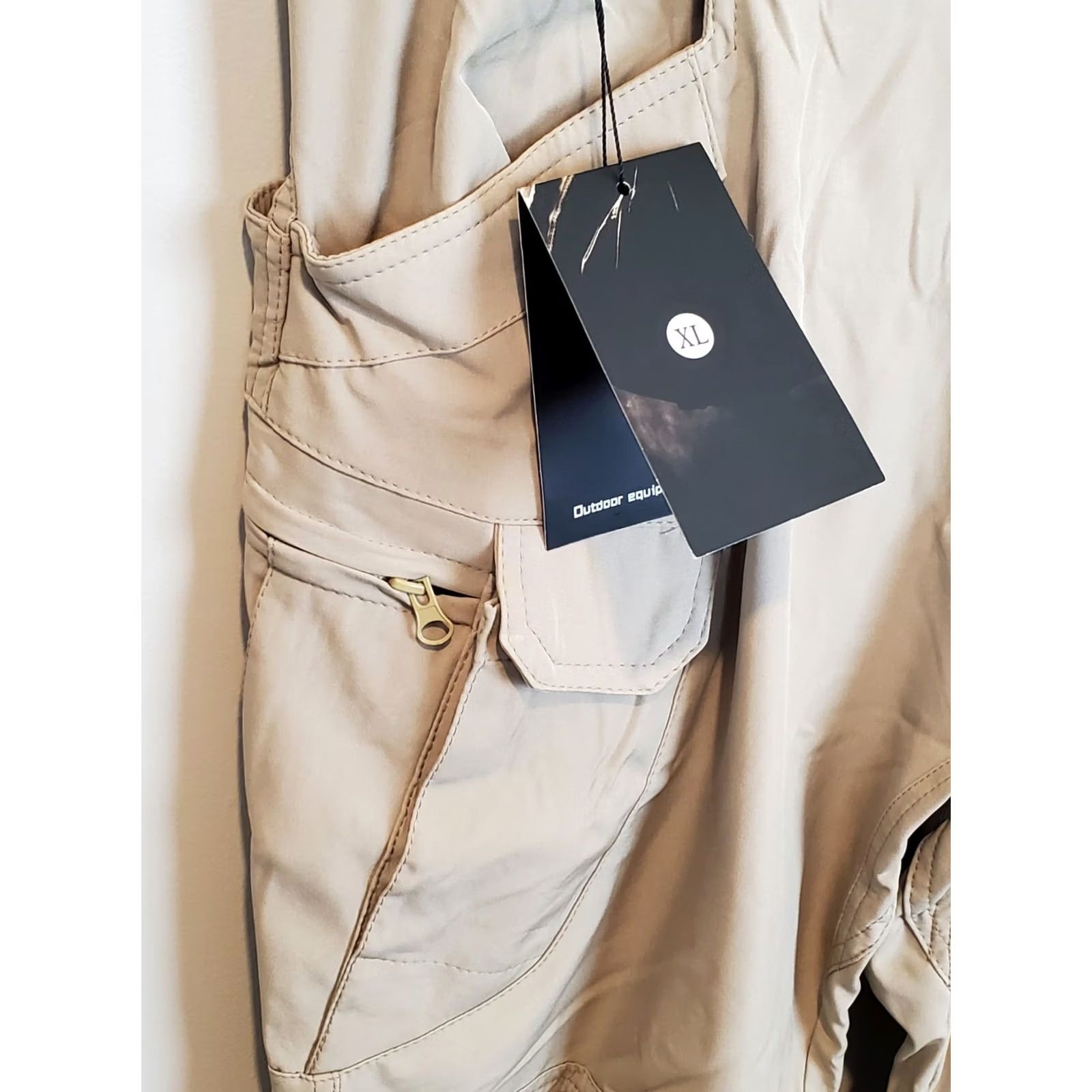 Equipment Outdoor Equipment Tactical Pants Military Straight Leg Cargo Pants XL Beige Mens Size US 36 / EU 52 - 4 Thumbnail