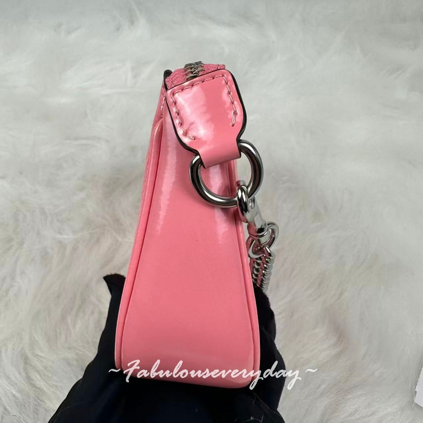 Coach Coach Nolita 19 Sig Leather Heart Charm Clutch Wristlet Pink Size ONE SIZE - 4 Thumbnail