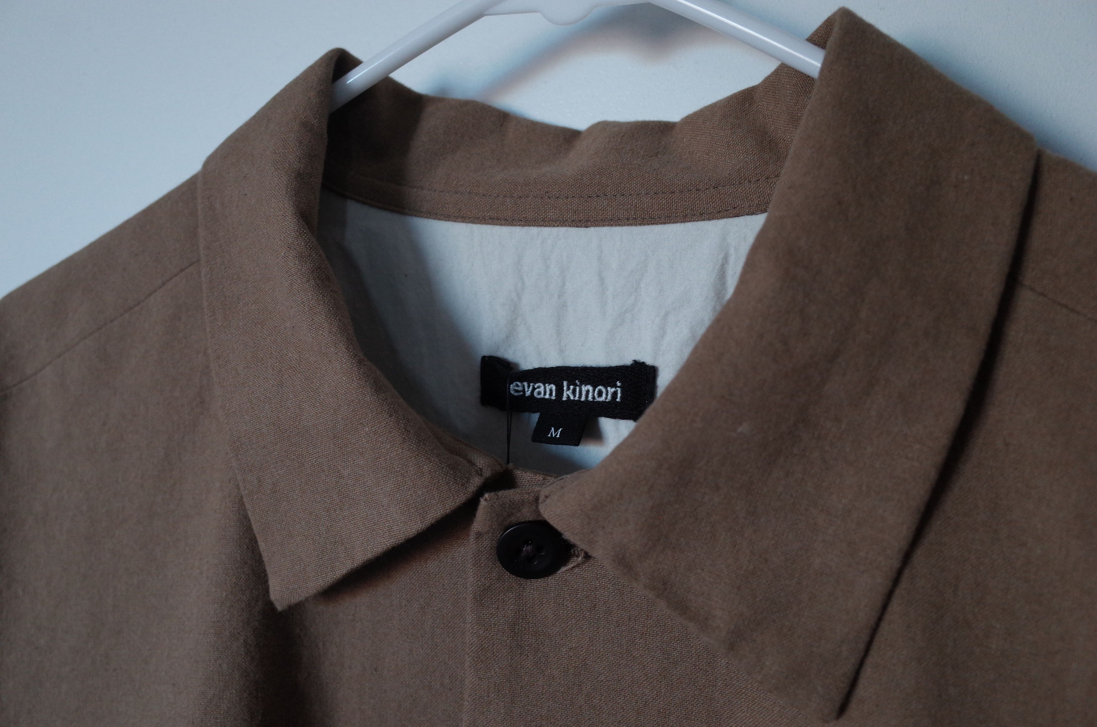 Ss25 Evan Kinori Field Shirt Two Undyed Organic Cotton in Beige, Men's (Size M) — image 3 of 6