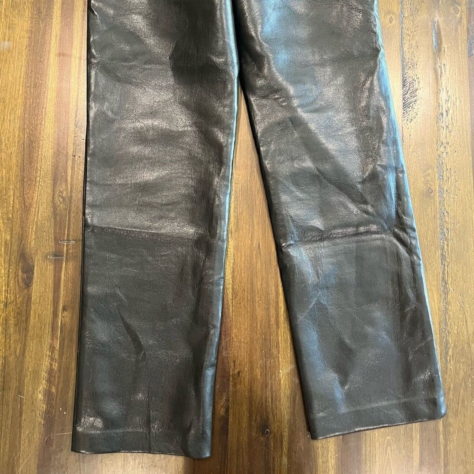Vintage Wilfred Aritzia The Melina Vegan Leather Cropped Pants Sz 2 Size 26" / US 2 / IT 38 - 13 Thumbnail
