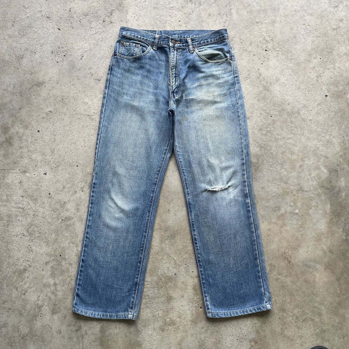 Japanese Brand Vintage Japan GLHEART Jeans Distressed Faded Denim Pants W31 Size US 31 - 1 Thumbnail