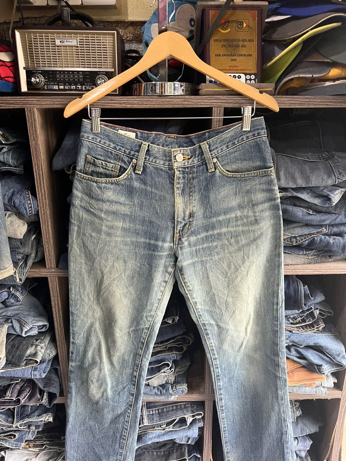 Lacoste 🔥Vintage Lacoste Made in Japan Distressed Denim Size US 31 - 3 Thumbnail