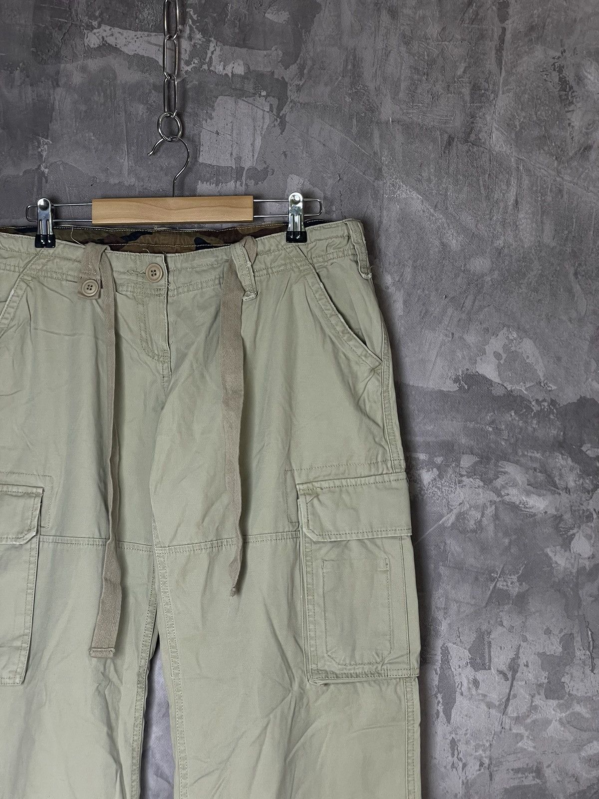 Alpha Industries × Japanese Brand Vintage Alpha Industries japanese cargo zip denim pants Size 34" / US 12 / IT 48 - 4 Thumbnail