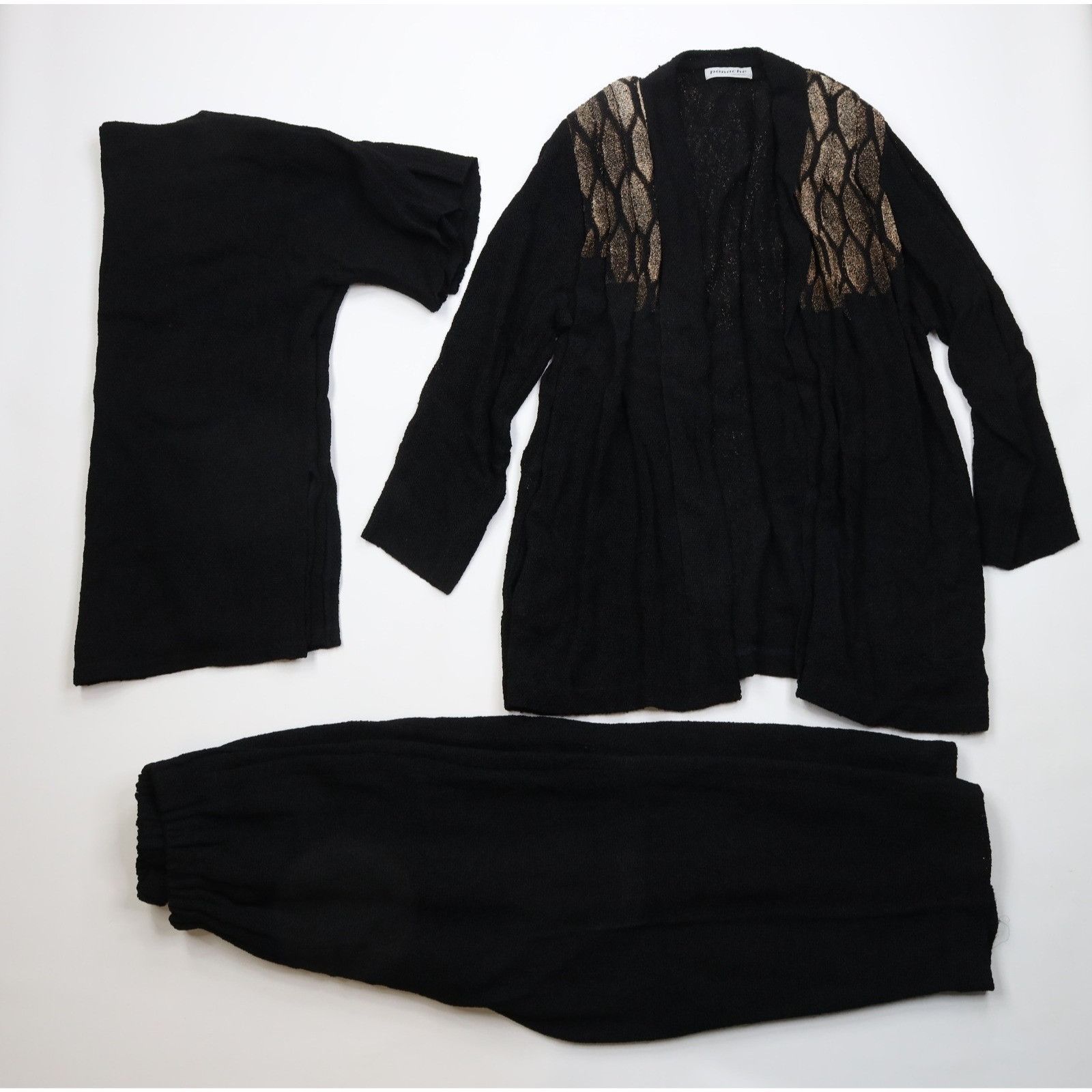 Vintage Vintage 80s Panache Handwoven 3 Piece Lagenlook Wool Outfit Size L / US 10 / IT 46 - 1 Thumbnail