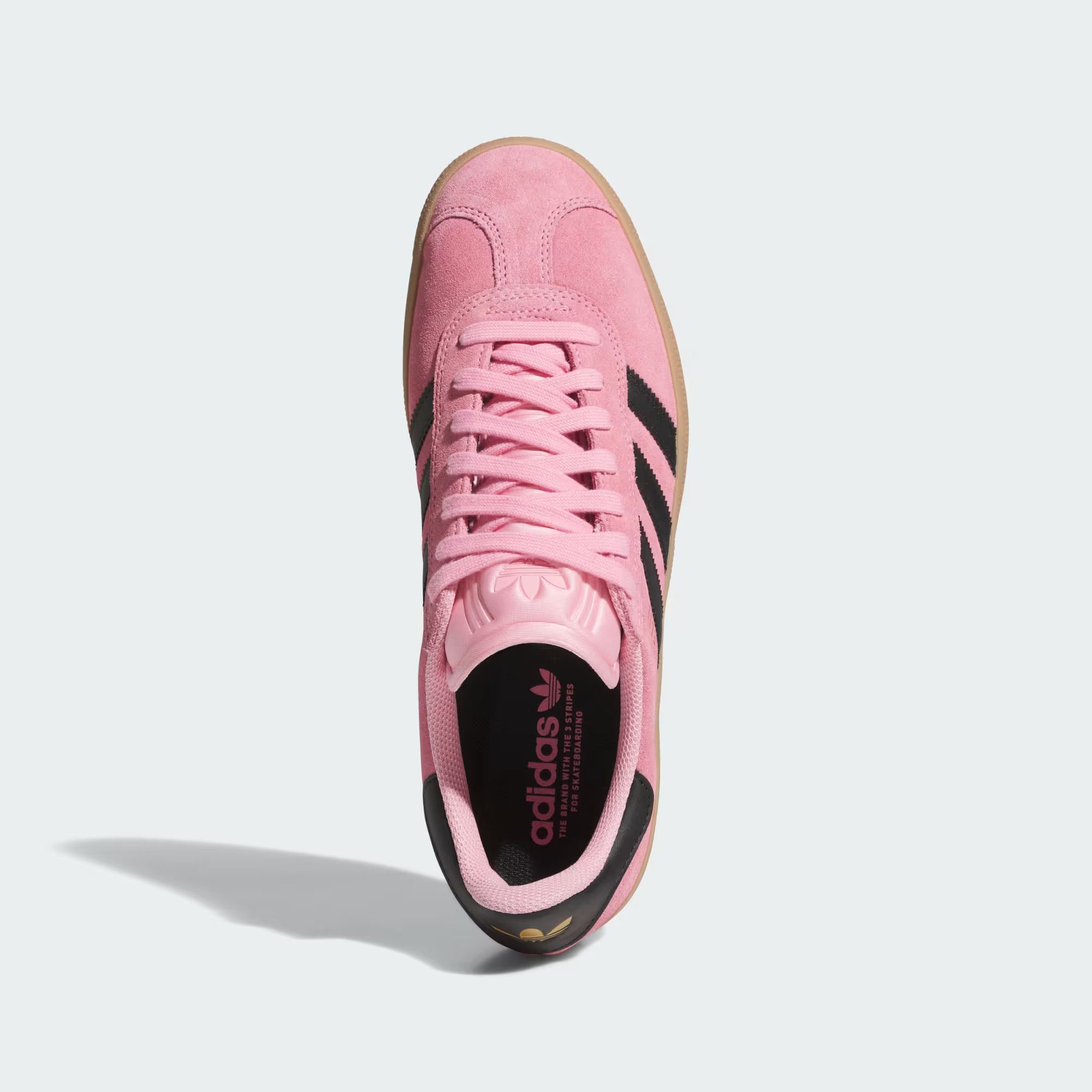Adidas o1mle0426 Unisex Gazelle Low-Top Sneakers in Pink/Black Size US 7 / EU 40 - 2 Thumbnail