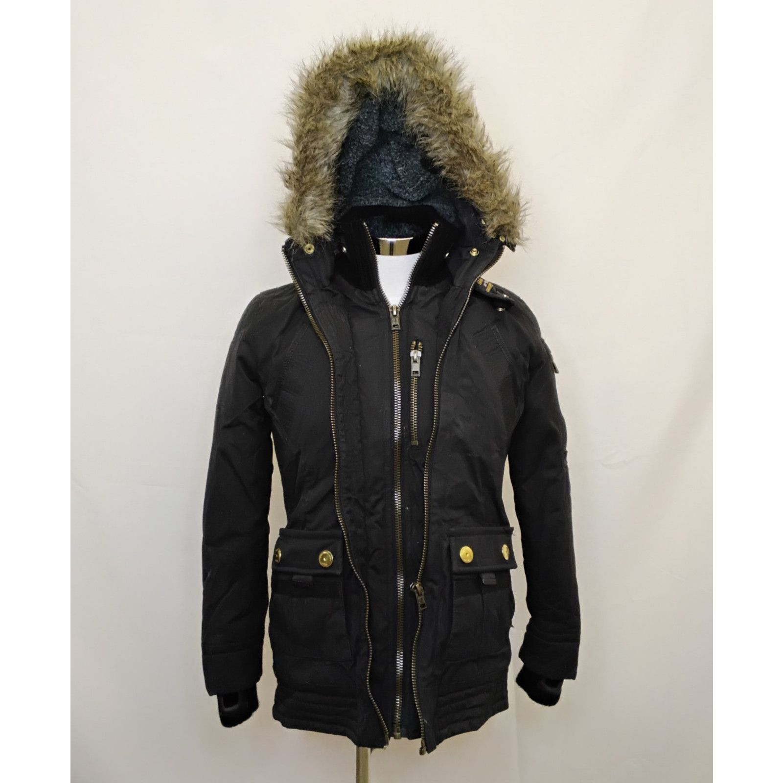 Superdry Superdry Limited Parka Black Men's Small Hooded Size US S / EU 44-46 / 1 - 2 Thumbnail