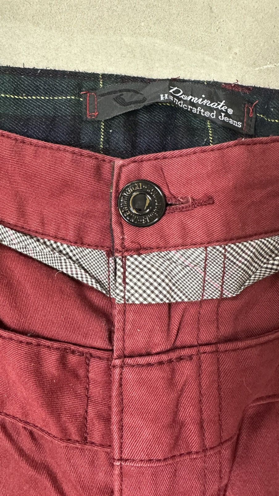 Japanese Brand DOMINATE HANDCRAFTED JEANS DOUBLE WAIST PANT Size US 36 / EU 52 - 8 Thumbnail