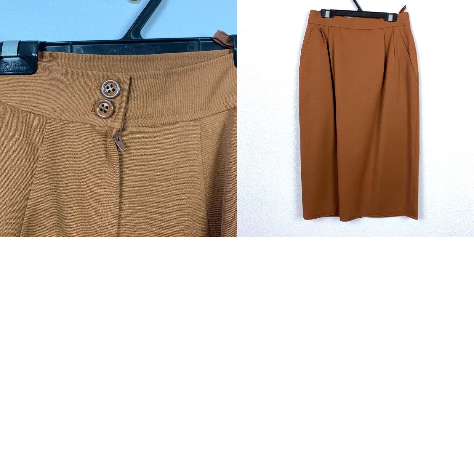 Vintage Harve Benard Vintage Blazer Skirt Suit Brown Wool 2 Piece Women's 6 Regular XS? (Correction: keep original) Size 28" / US 6 / IT 42 - 8 Thumbnail