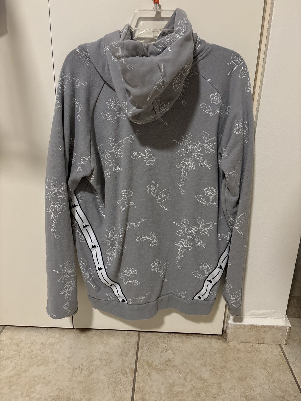 Kappa Kappa Floral Print Hoodie with Logo Tape Size US XL / EU 56 / 4 - 3 Thumbnail